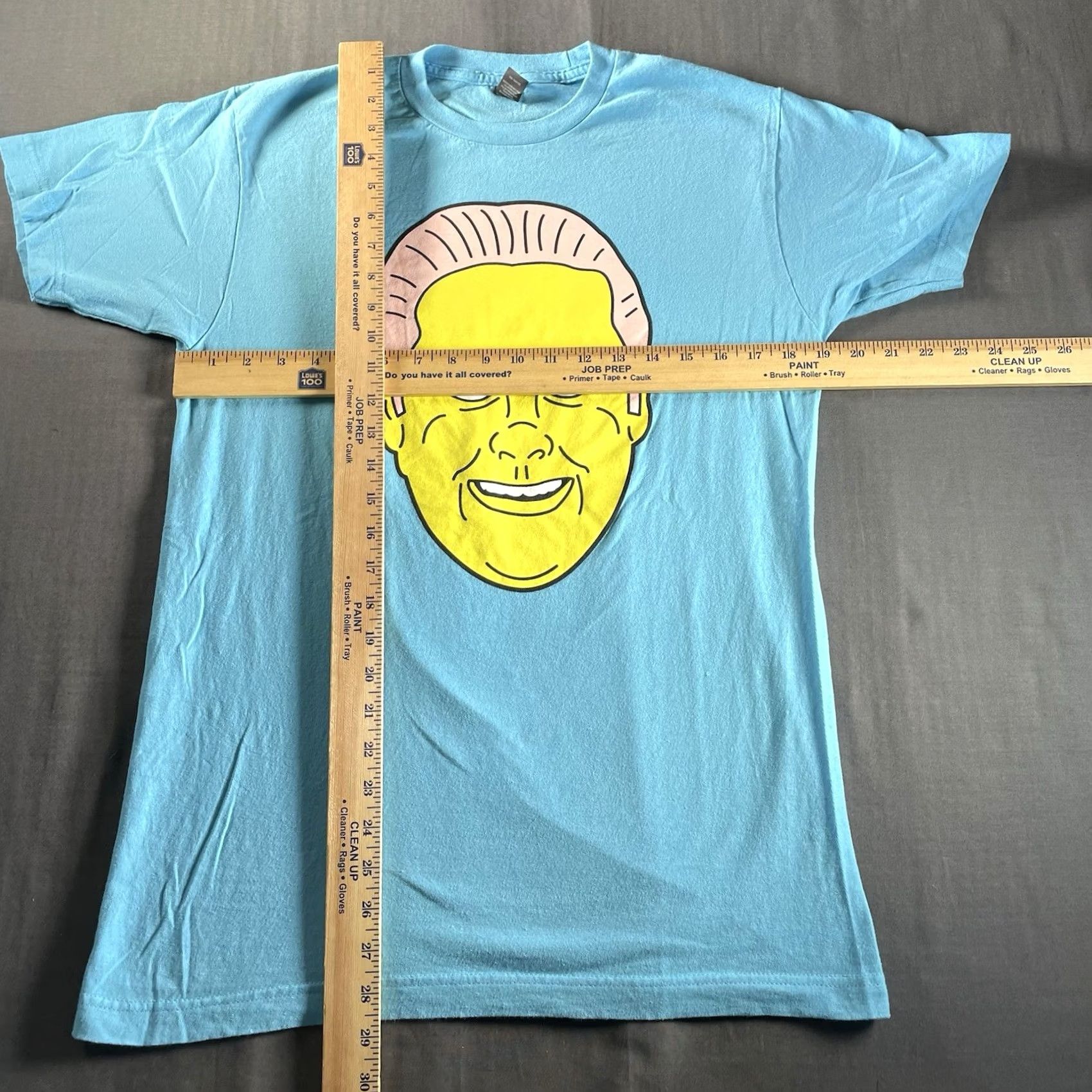 Tultex Tim and Eric Shirt Mens M Show Yellow Faces Tultex Blue Adult Swim Graphic Print Crew Neck Short Sleeve T-Shirt Size US M / EU 48-50 / 2 - 4 Thumbnail