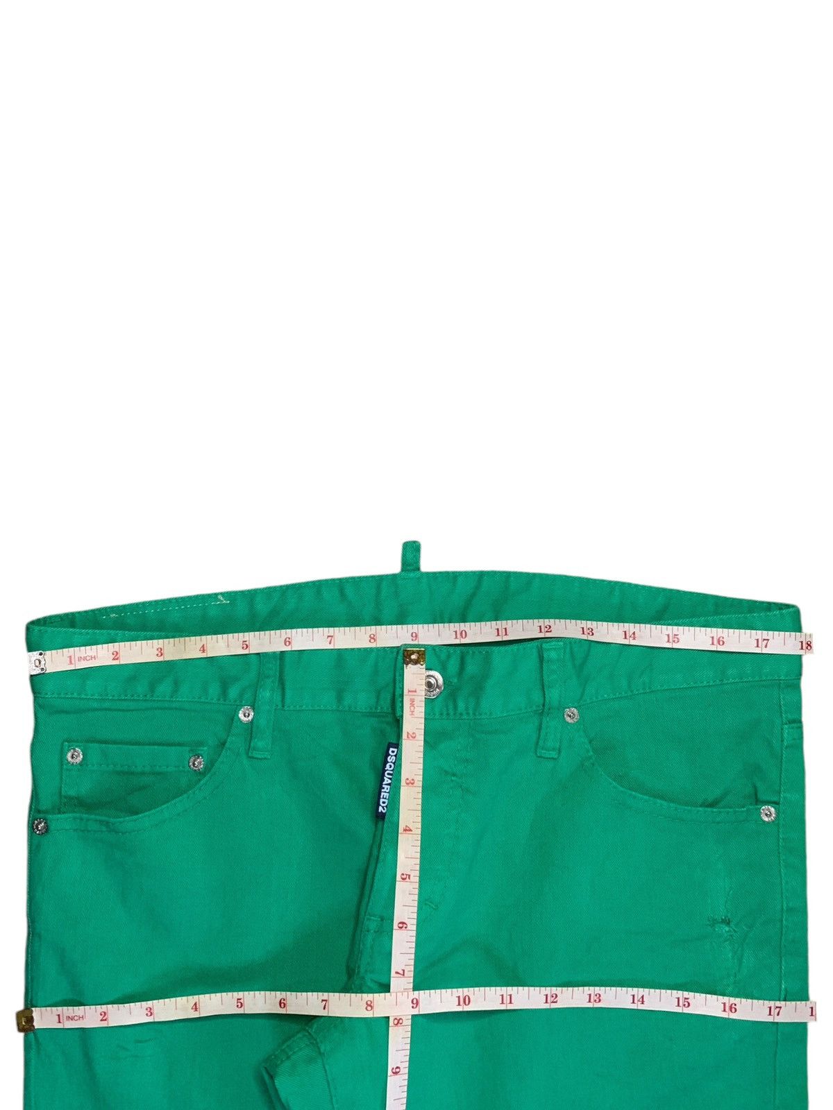 Dsquared2 Vintage Italy Dsquared Slim Fit Green Jeans Size US 36 / EU 52 - 13 Thumbnail
