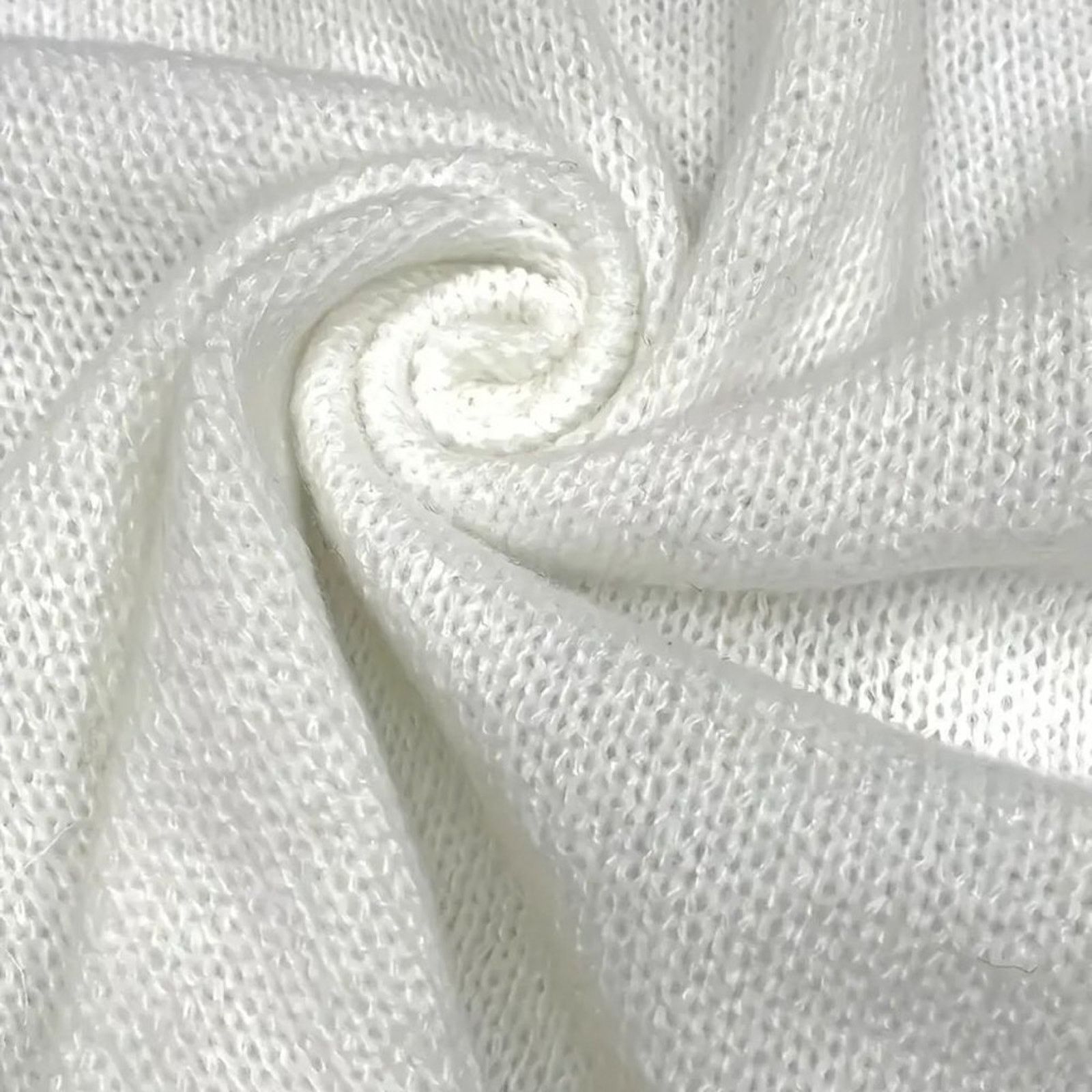 Other Contrast Lace V-Neck Knitted Sweater - white - 14 Size XL / US 12-14 / IT 48-50 - 4 Thumbnail