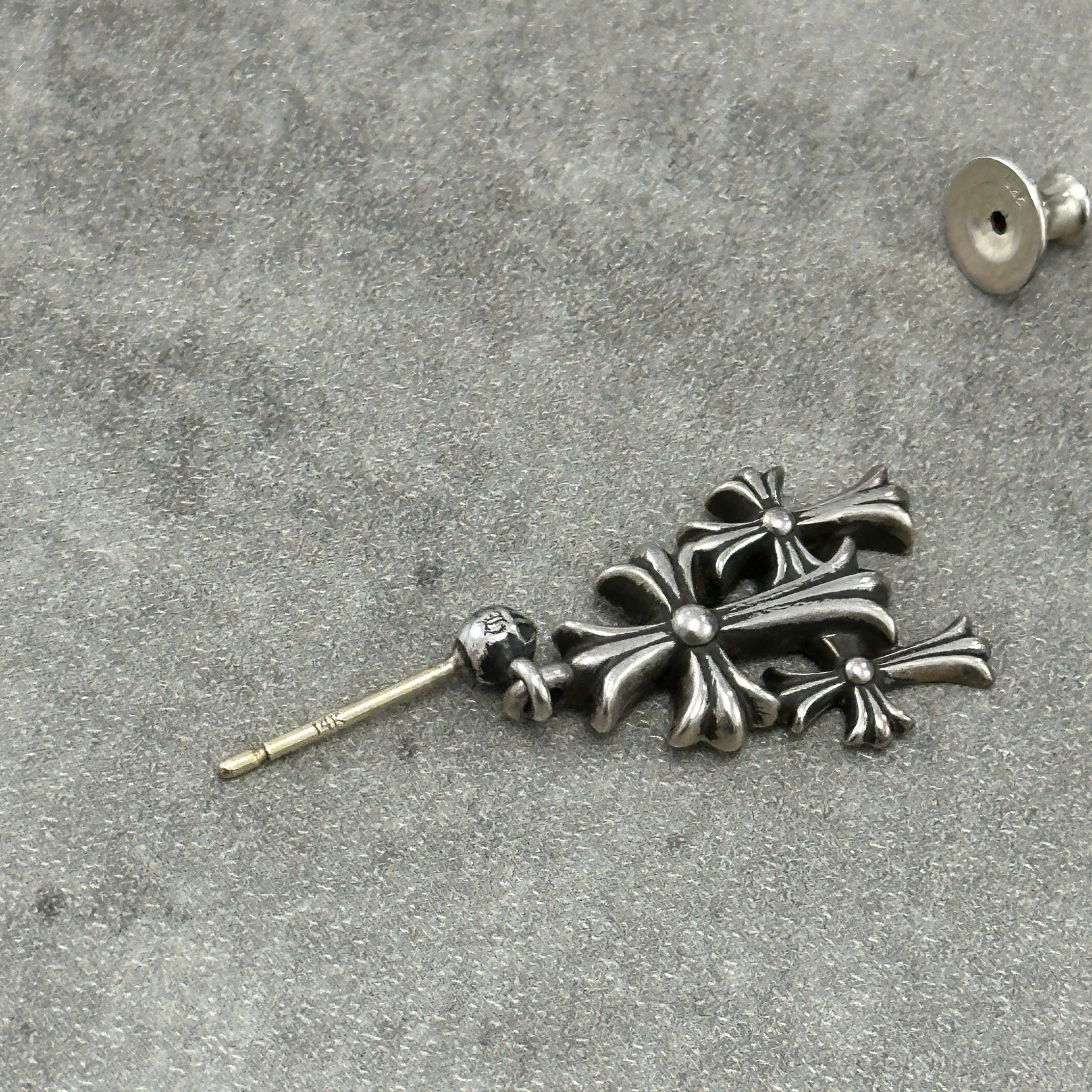 Chrome Hearts CHROME HEARTS Triple Cross Earring Size ONE SIZE - 6 Thumbnail