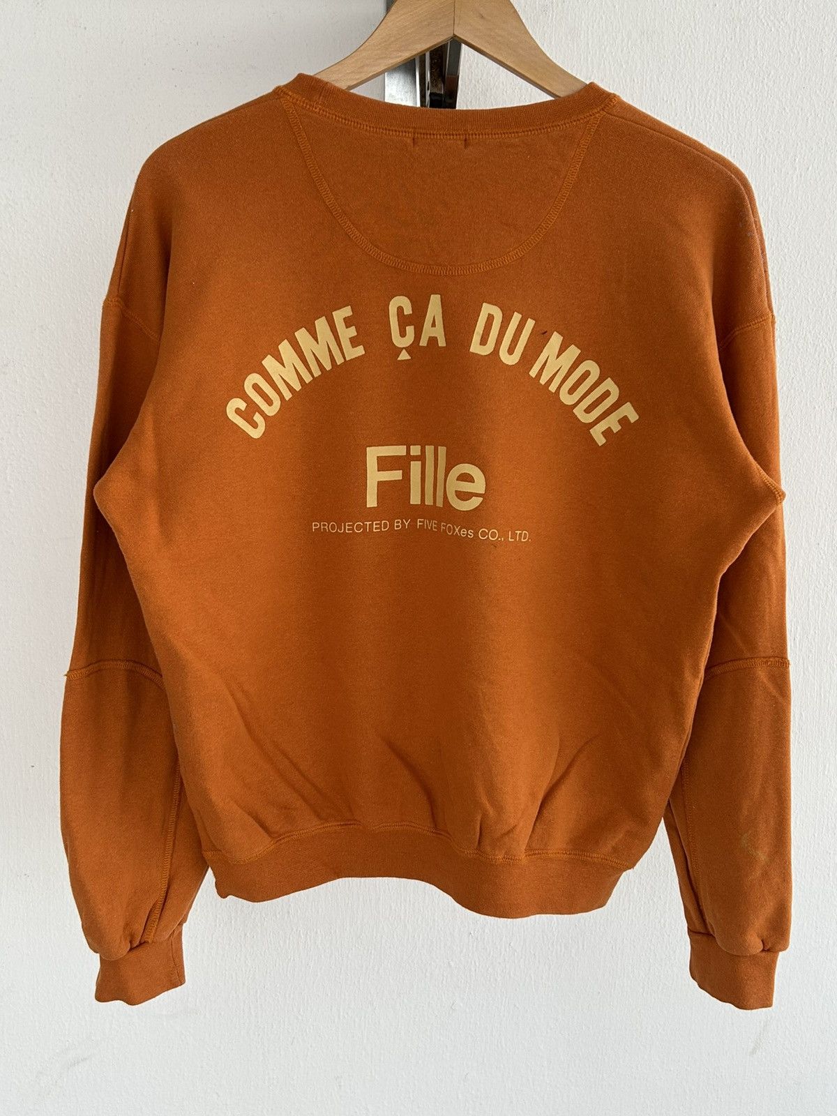 Comme Ca Ism Comme Ca Du Mode Sweat Orang Backhit Size US S / EU 44-46 / 1 - 1 Thumbnail