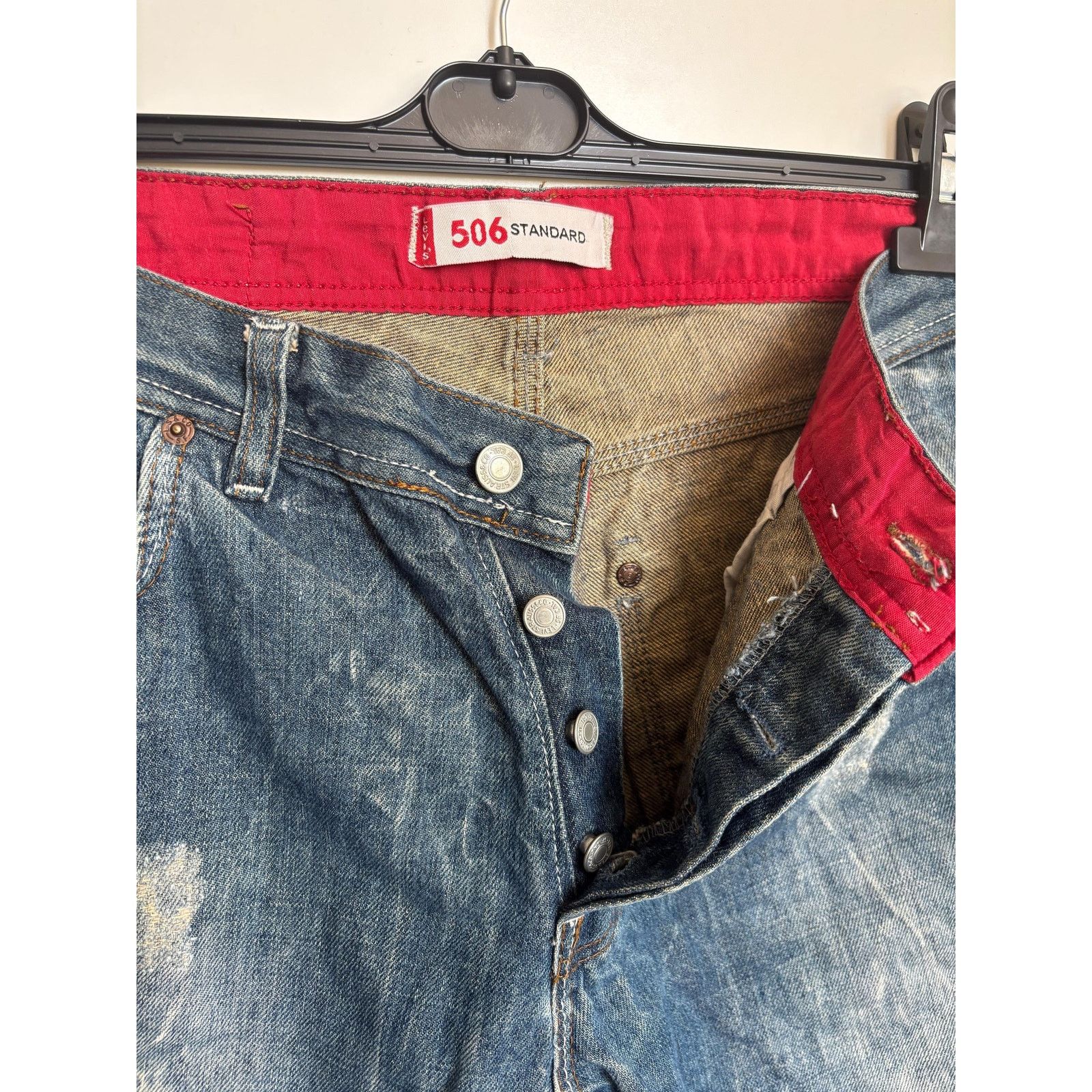 Levi's Levi's 510 W33 L34 USA Made 1996 Rare Distressed Tapered Size US 33 - 6 Thumbnail