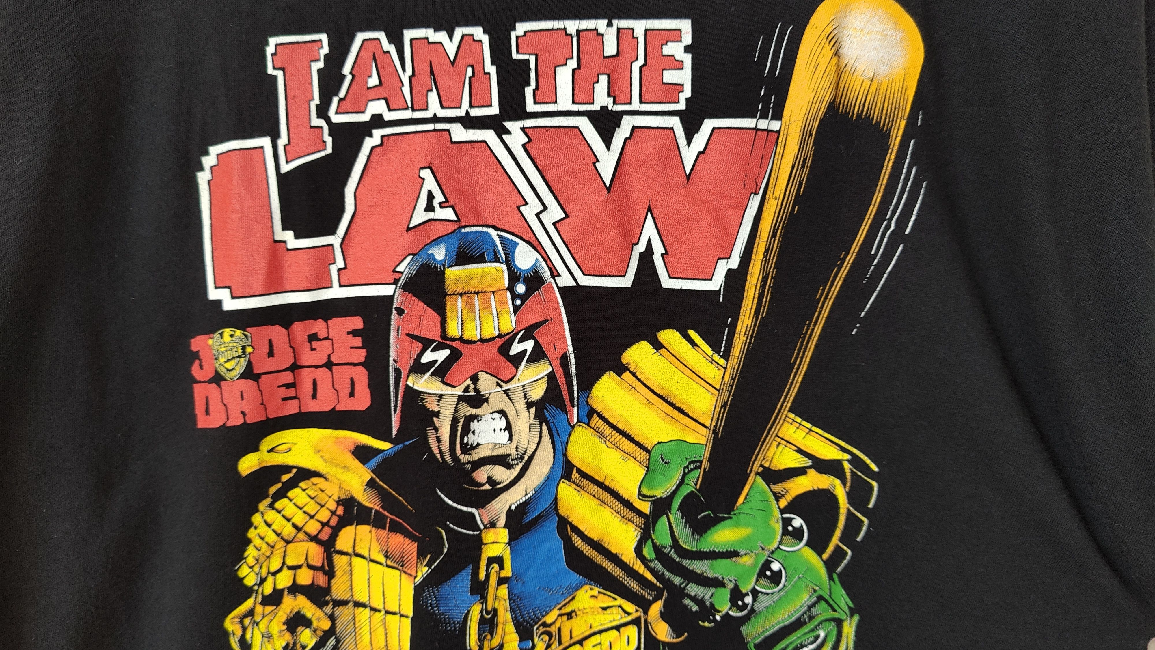 Vintage Judge Dredd 1992 VTG Official Comic Movie Tshirt Vintage Size US XL / EU 56 / 4 - 7 Thumbnail