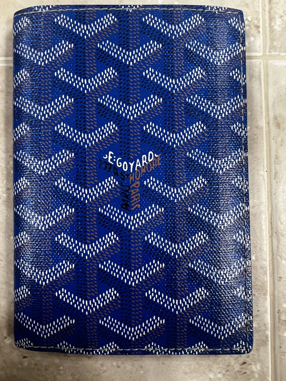 Goyard Goyard Grenelle Passport Cover Sky Blue Size ONE SIZE - 19 Thumbnail