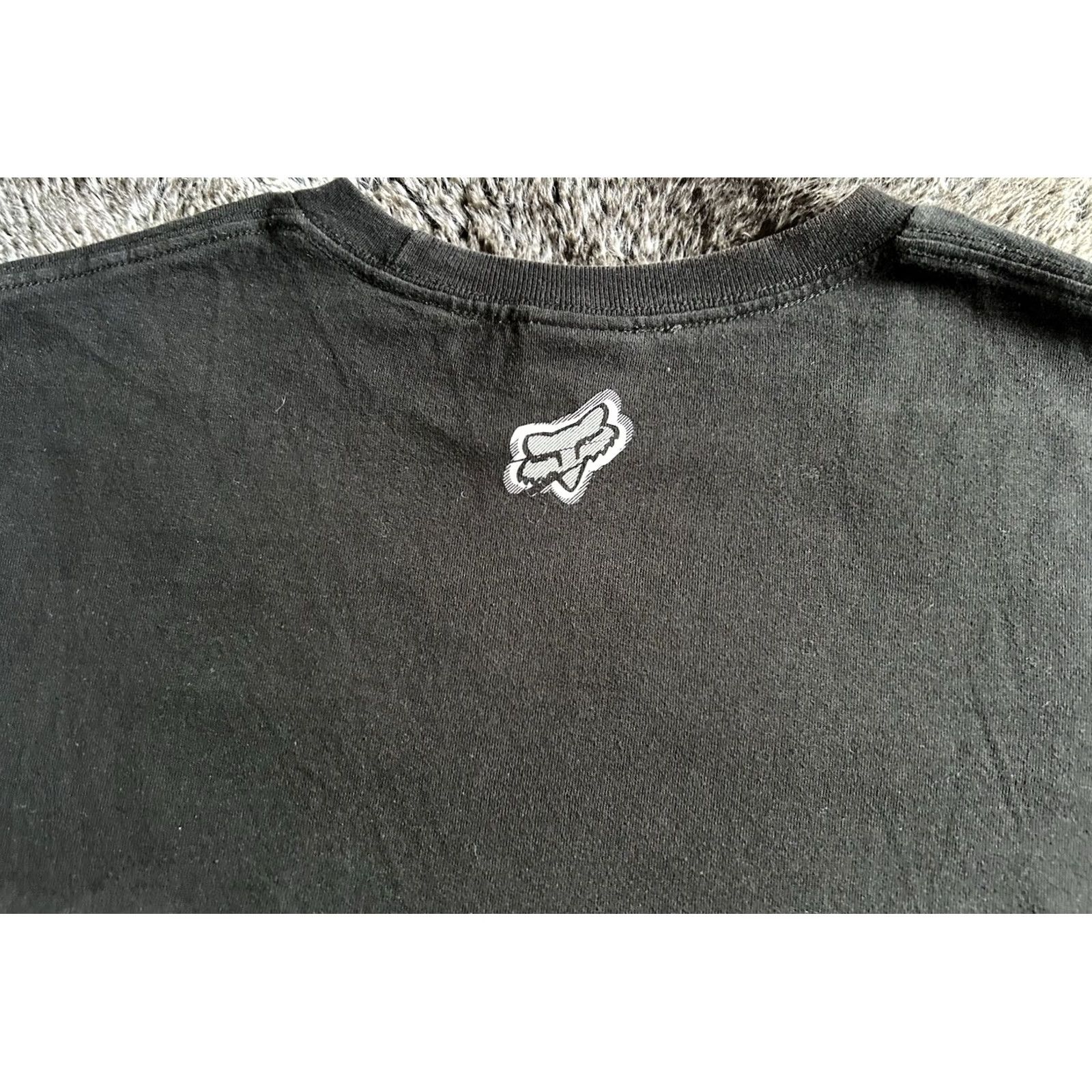 Vintage VINTAGE Fox Racing Company T-shirt Men’s L Black Y2K Motocycle Sports Fox Logo, 2000s, Mens Size US L / EU 52-54 / 3 - 4 Thumbnail