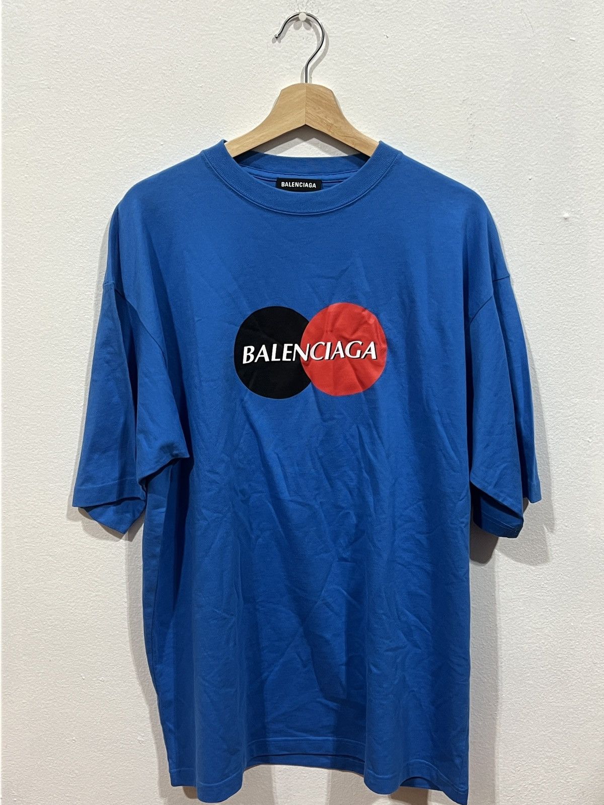 Balenciaga Mastercard Blue Tee