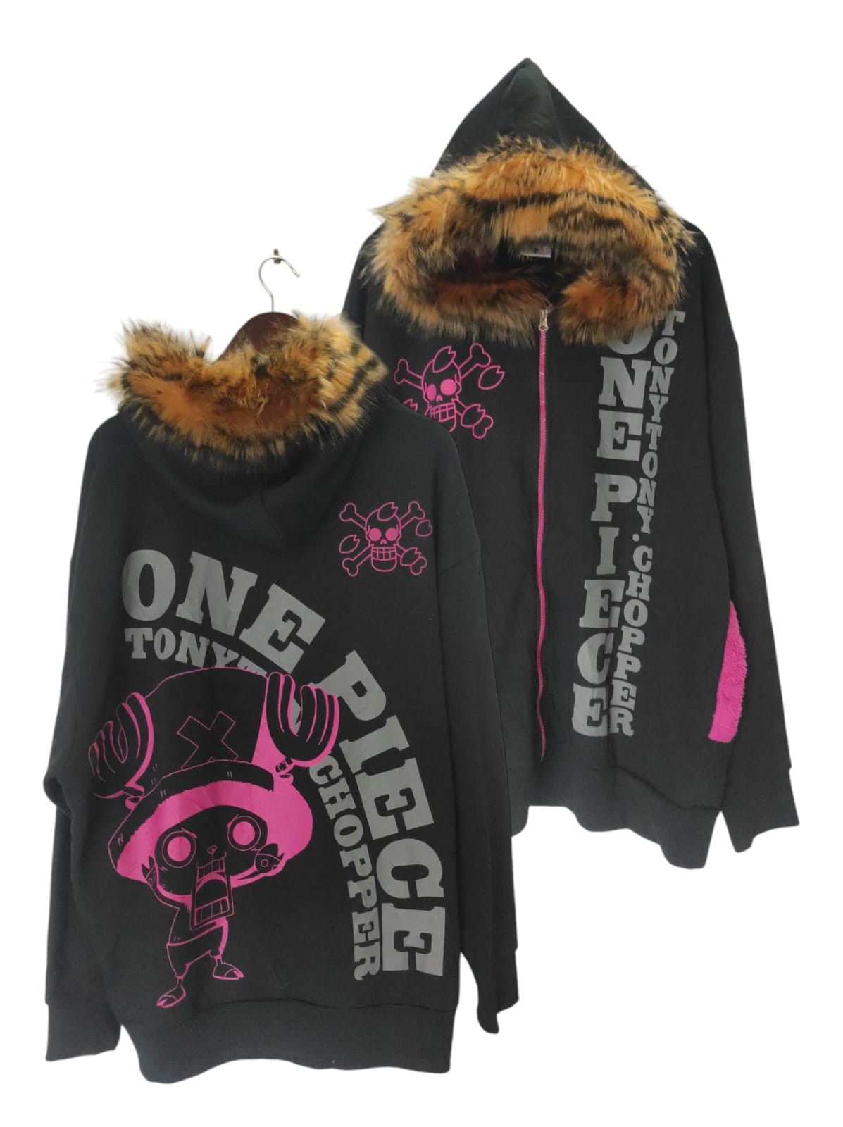 One Piece Zip Fur Hoodie i6w9 LGB style
