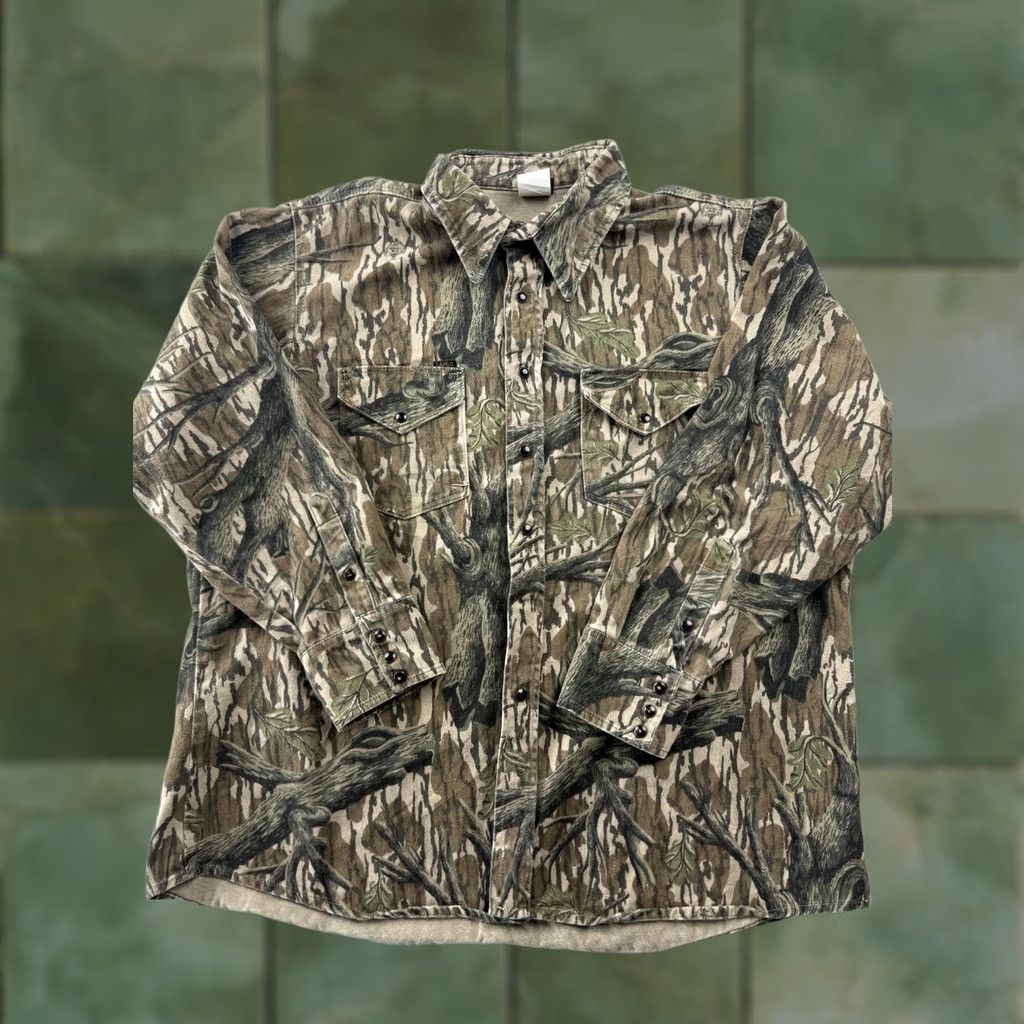 Vintage VINTAGE LAPCO Shirt Mens 2XL Camouflage Flannel Long Sleeve Snap Hunting Outdoor USA Size US XXL / EU 58 / 5 - 1 Thumbnail