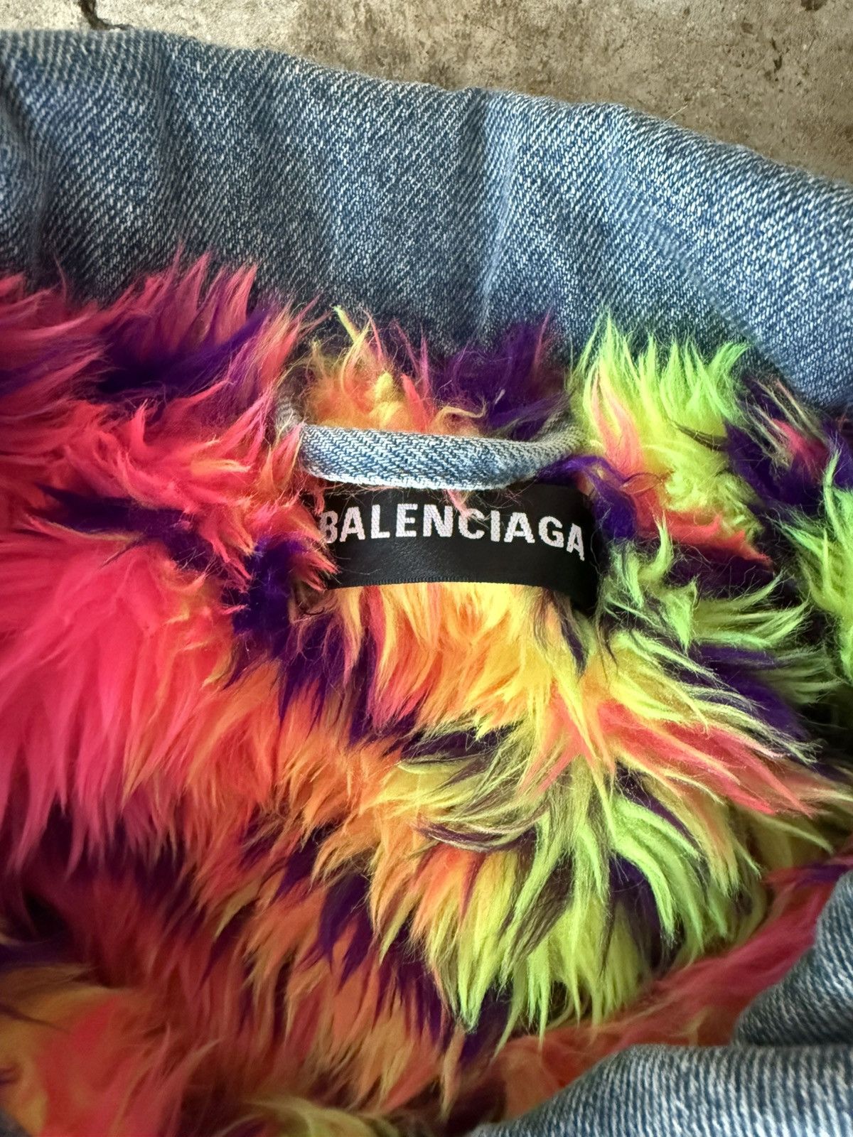 Balenciaga BALENCIAGA FUR LINED PUFFER DENIM VEST Size US L / EU 52-54 / 3 - 3 Thumbnail