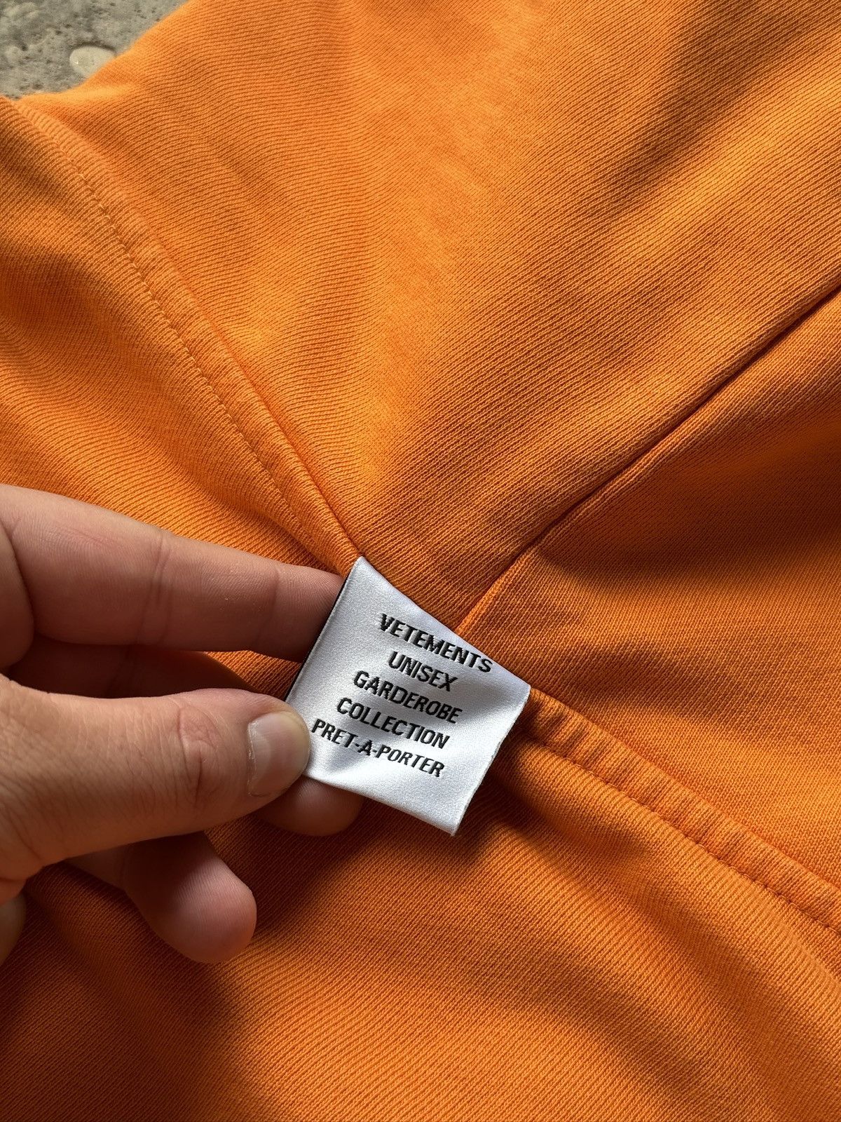 Vetements *RARE* GVASALIA VETEMENTS INSIDE OUR REVERSE HOODIE ORANGE Size US S / EU 44-46 / 1 - 3 Thumbnail