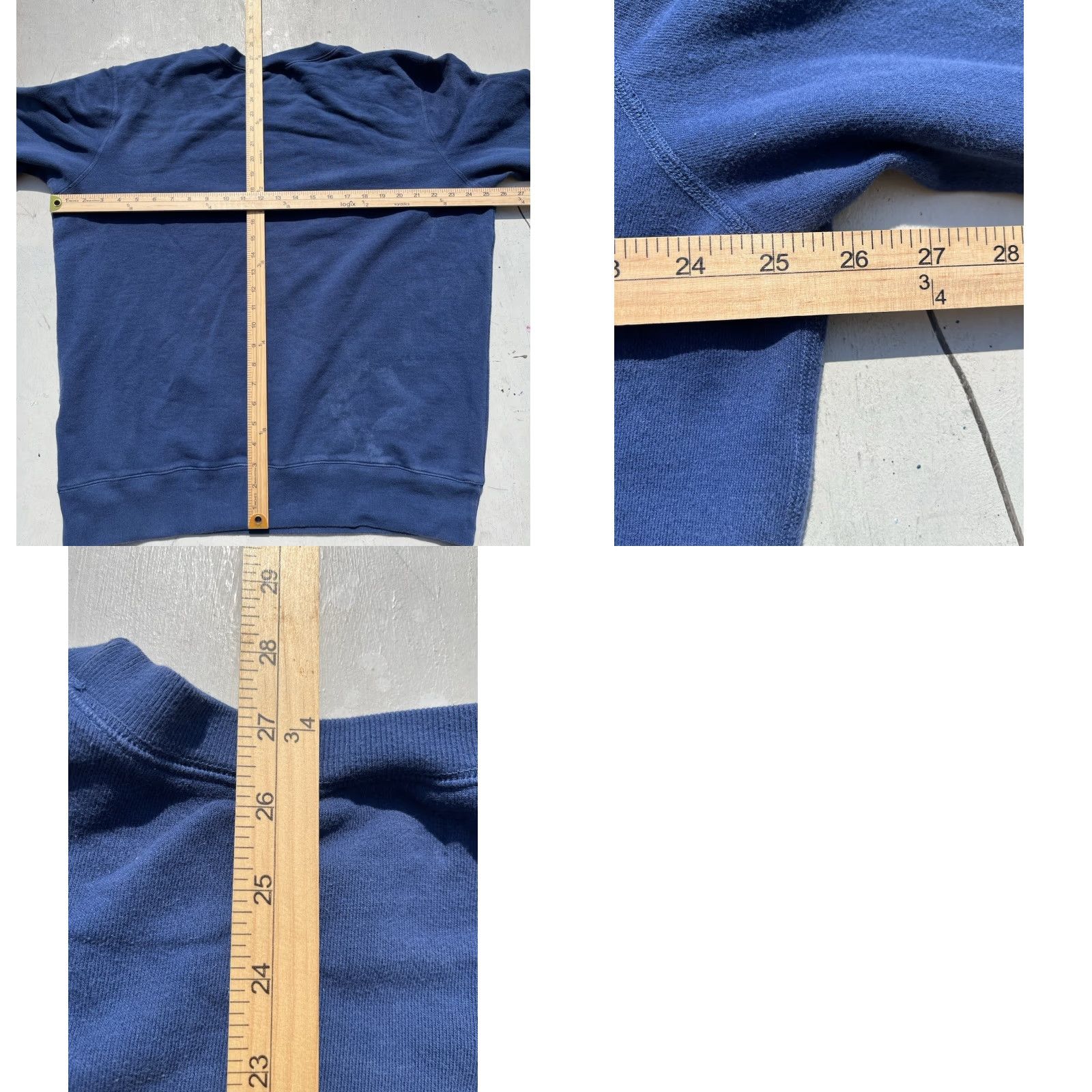 Vintage Freemans Sporting Club Sweatshirt Blue Solid XL Mens Crew Neck Pullover Heavyweight Casual Modern City Outdoor Logo - Size US XL / EU 56 / 4 - 9 Thumbnail