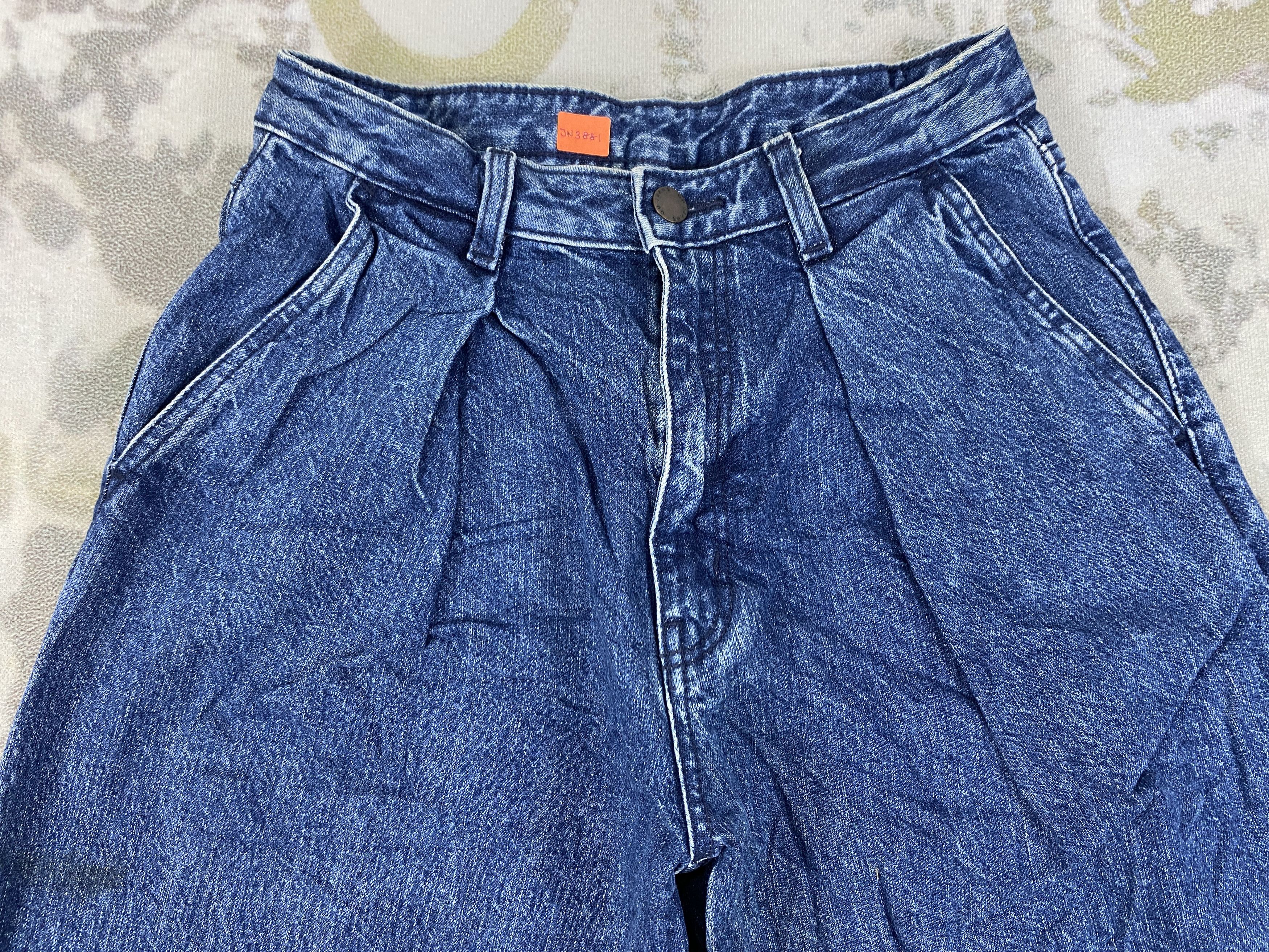 Japanese Brand Dark Blue GU Baggy Jeans 26x29 Denim- JN3881 Size 38" / US 16 / IT 52 - 3 Thumbnail