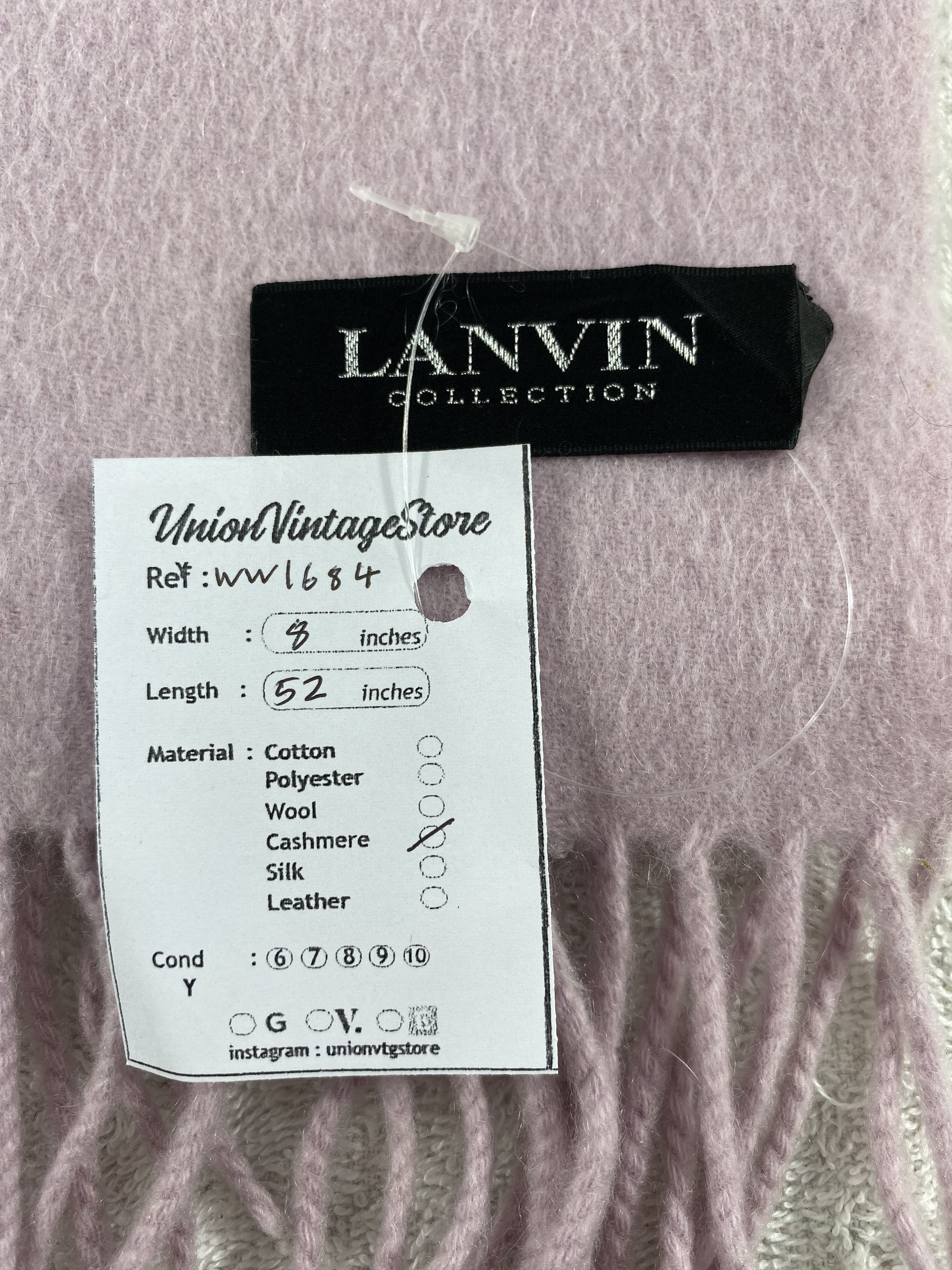 Lanvin × Vintage Lanvin Scarf / Muffler / Neckwear - WW1684 Size ONE SIZE - 4 Thumbnail