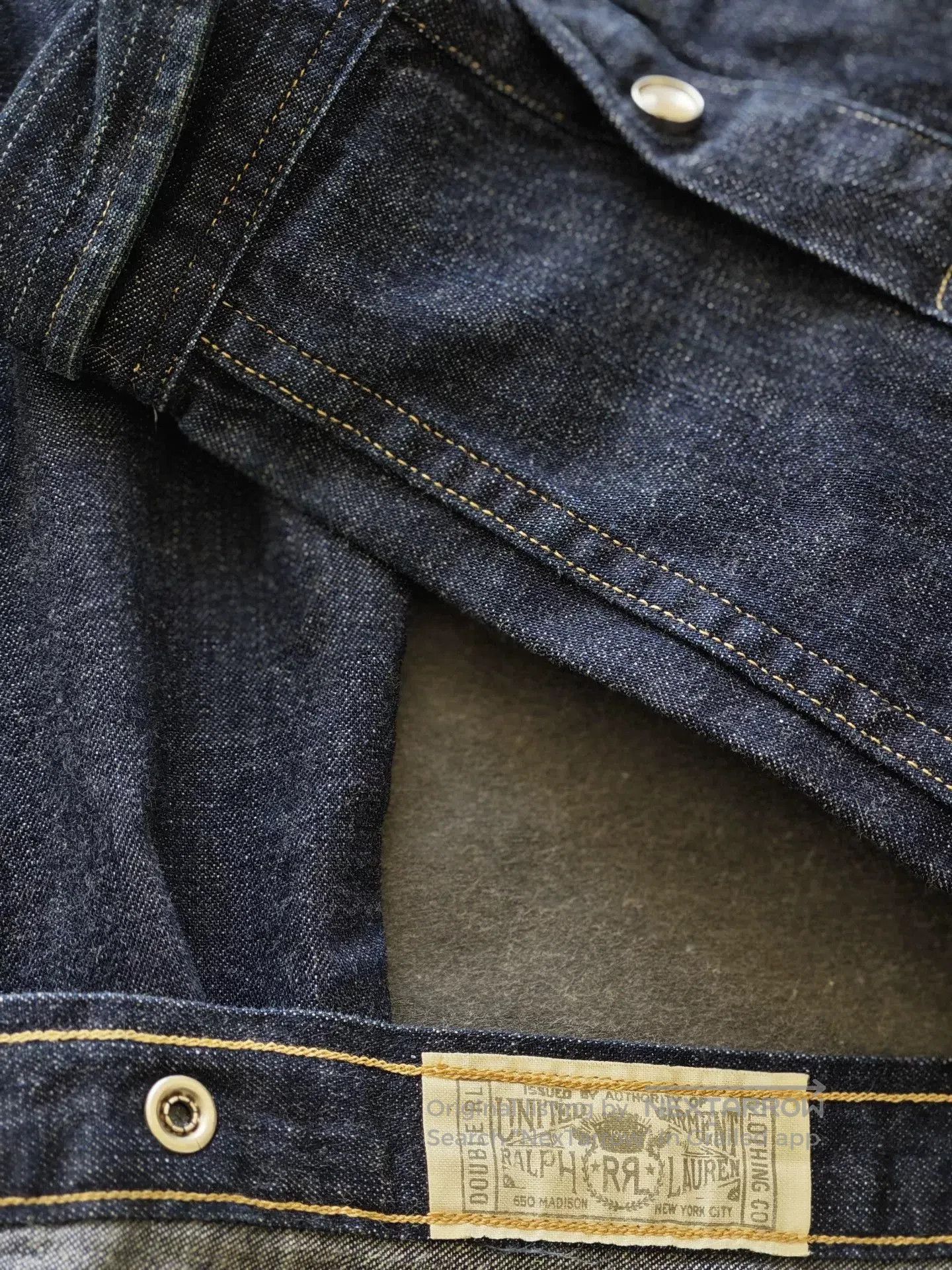 RRL Ralph Lauren RRL 2014 Indigo Denim Floral Shirt. Size US S / EU 44-46 / 1 - 5 Thumbnail