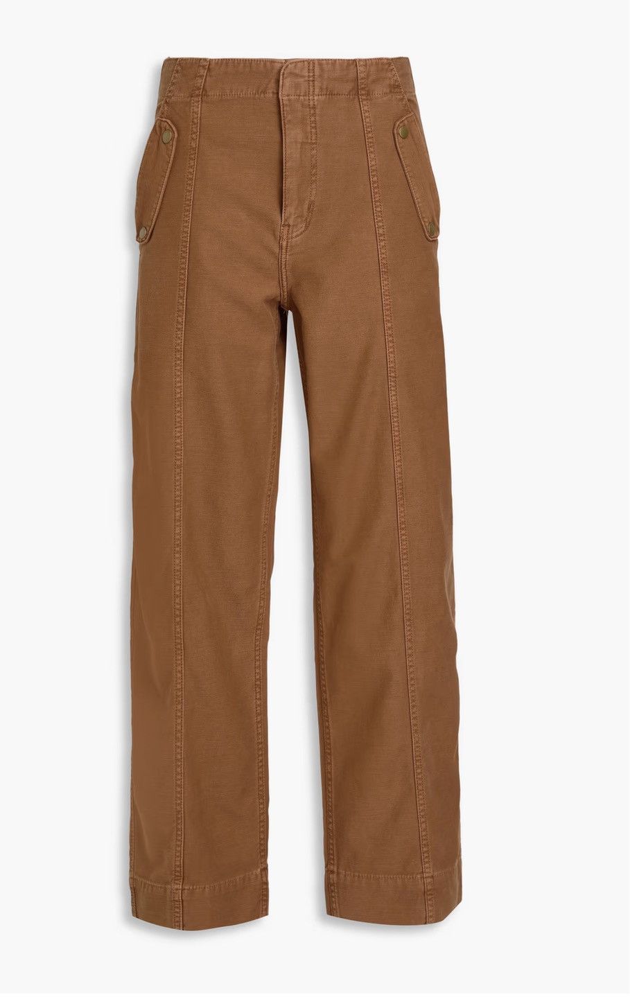 Frame FRAME: Utility Barrel cotton-canvas wide-leg pants Size 25" / US 0 / IT 36 - 1 Thumbnail