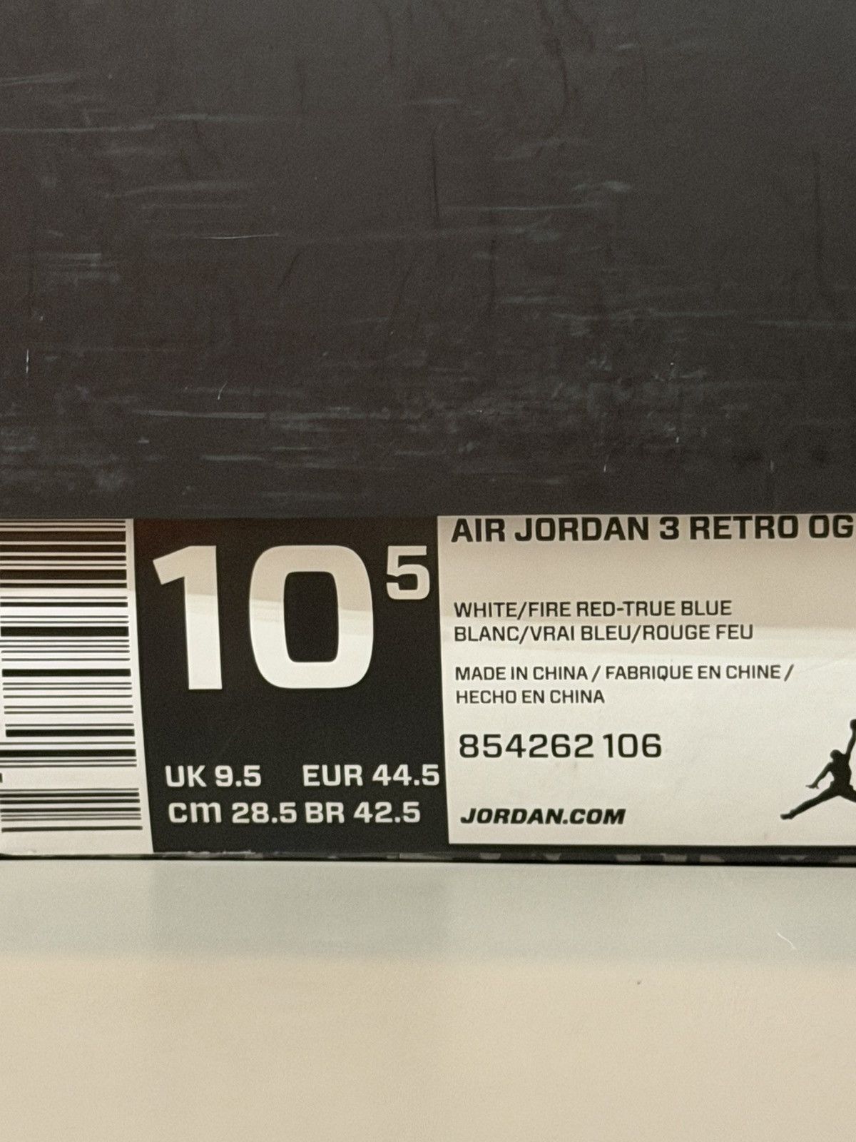 Jordan Brand Air Jordan 3 True Blue 2016 10.5 VNDS Size US 10.5 / EU 43-44 - 8 Thumbnail