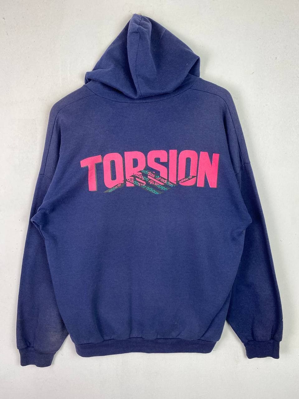 Adidas vintage adidas torsion hoody made in canada sunfaded Size US L / EU 52-54 / 3 - 1 Thumbnail