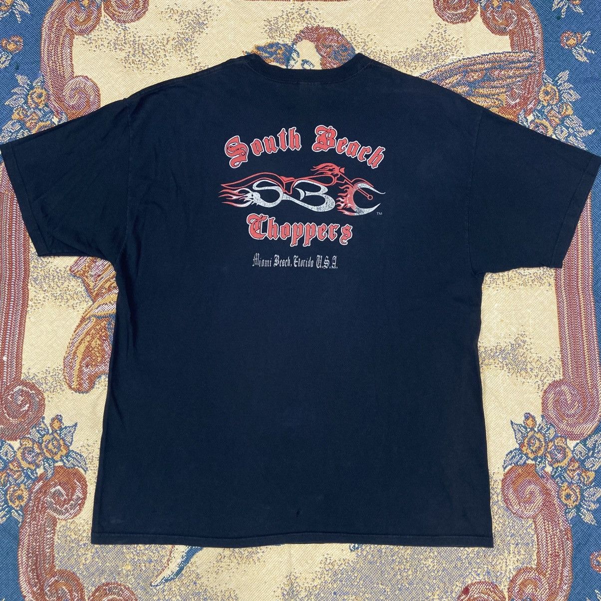 Vintage Vintage South Beach Choppers Shirt Size US XXL / EU 58 / 5 - 2 Thumbnail