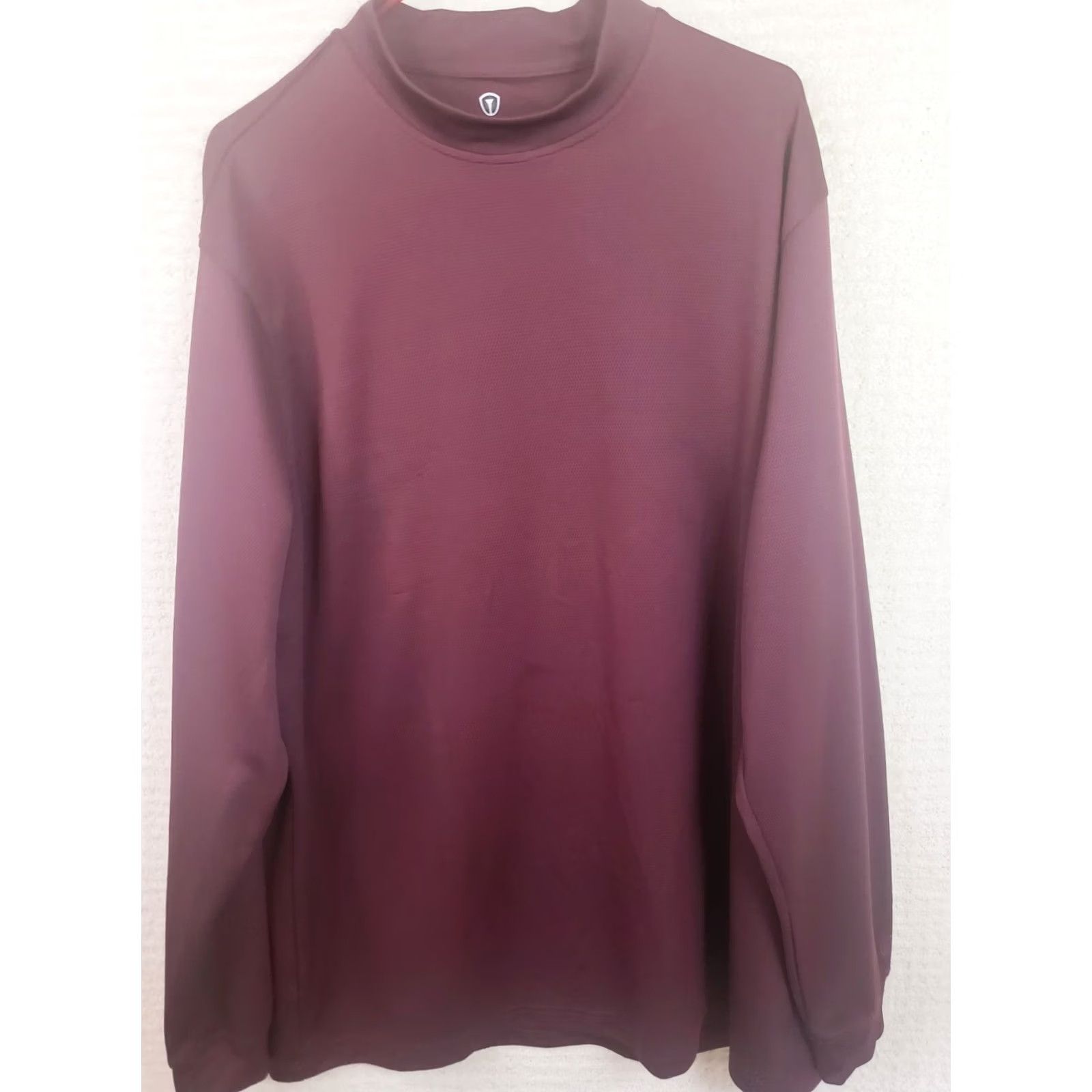 Vintage Pro Tour Shirt 2XLT Garnet Mock Pullover Long Sleeve Polyester Mens Shirt Size US XXL / EU 58 / 5 - 2 Thumbnail