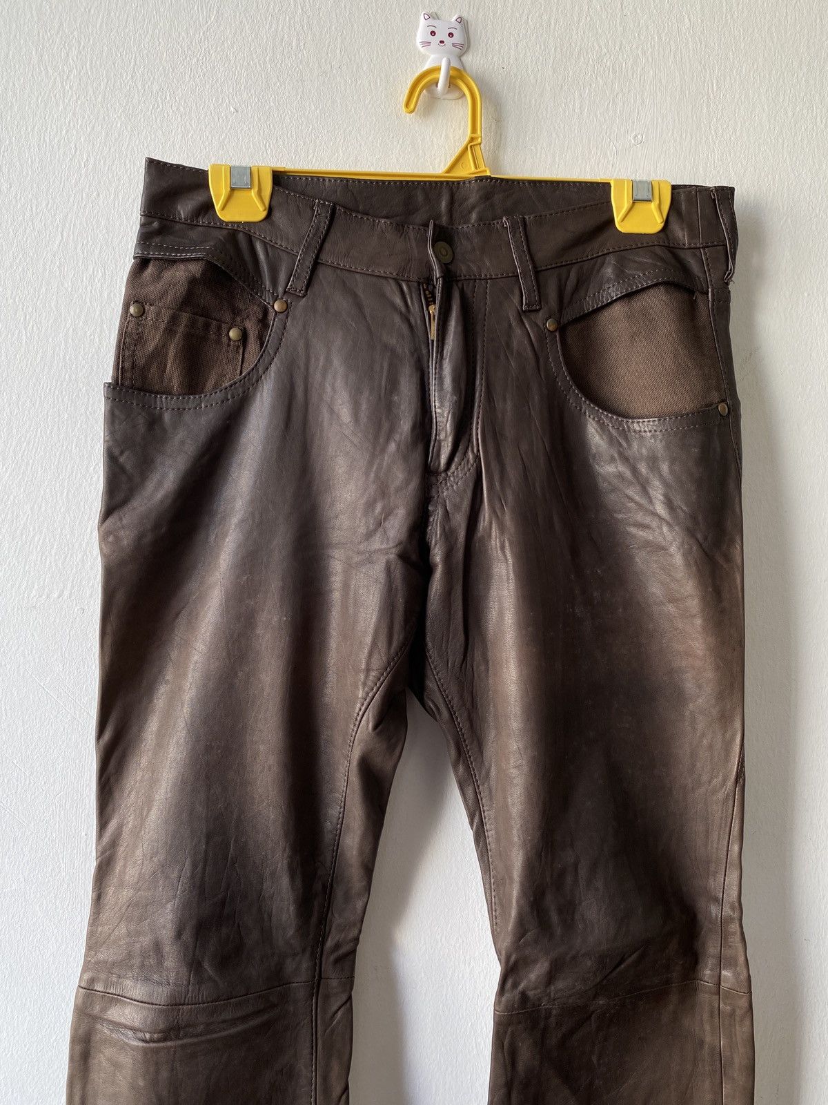 ABAHOUSE Japanese Brand Abahouse Flare Leather Pant Size US 29 - 3 Thumbnail
