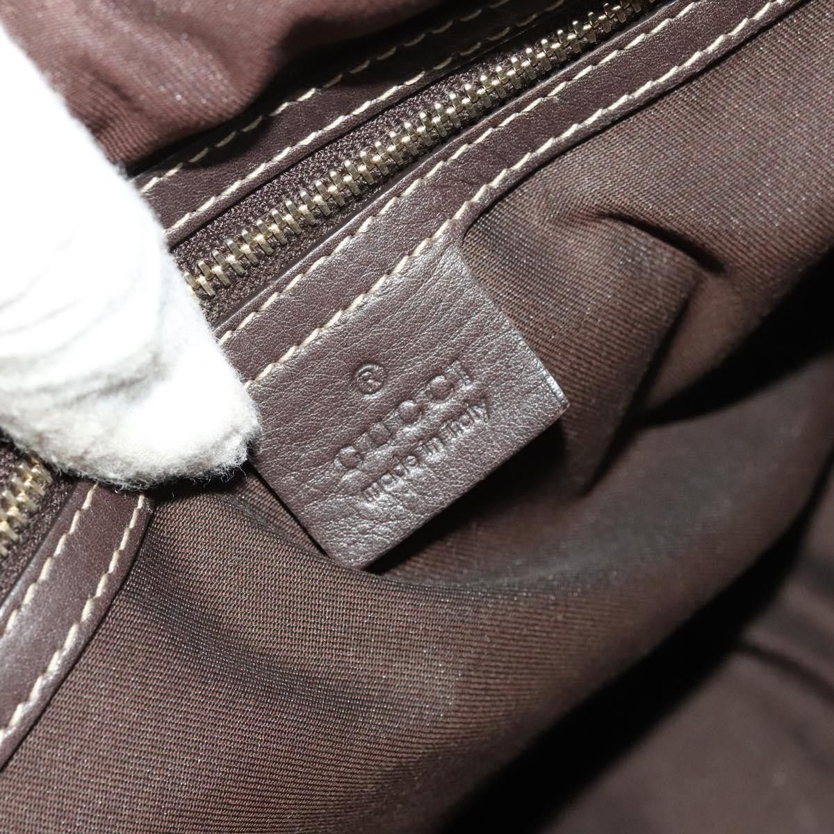 Gucci GUCCI GG Crystal Hand Bag Coated Canvas Brown Gold Size ONE SIZE - 15 Thumbnail