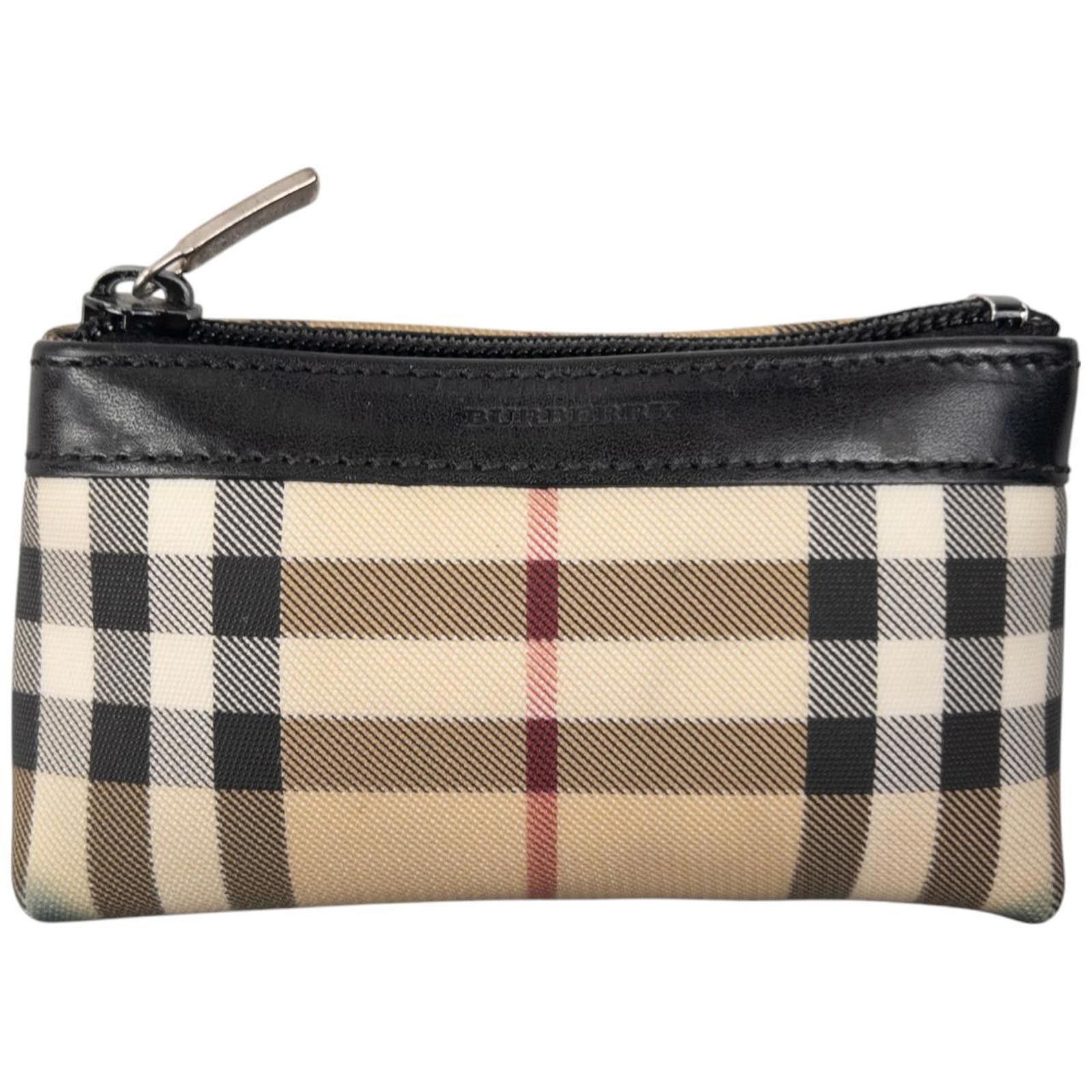 Vintage Burberry Nova Check Coin Purse in Beige, Women's