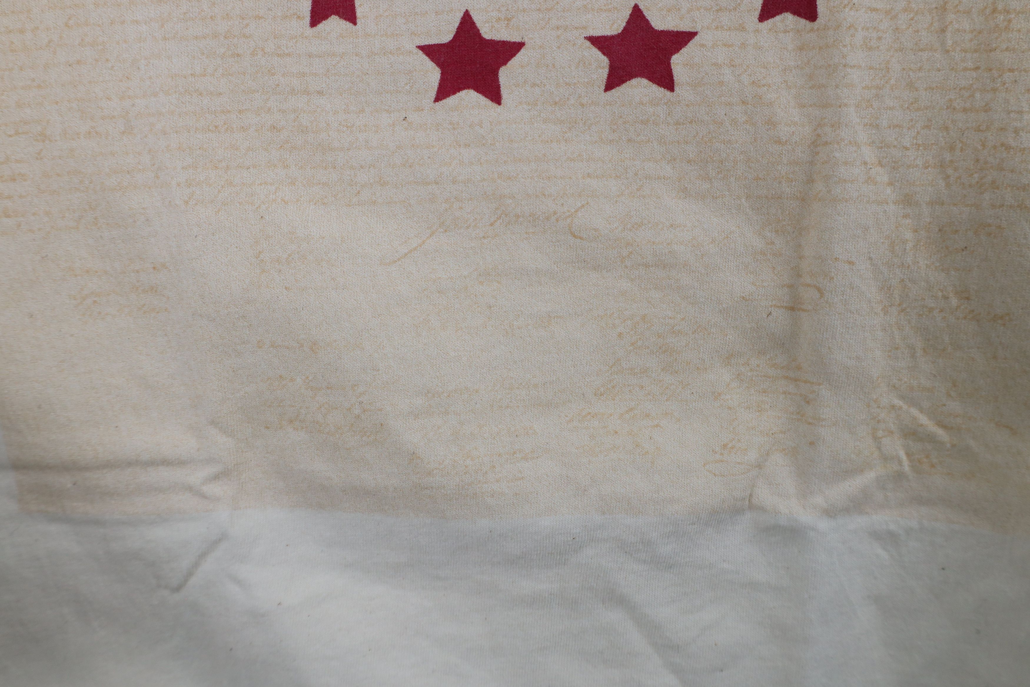 Vintage Vintage 90s 1776 Declaration of Independence T-Shirt Beige Size US M / EU 48-50 / 2 - 6 Thumbnail