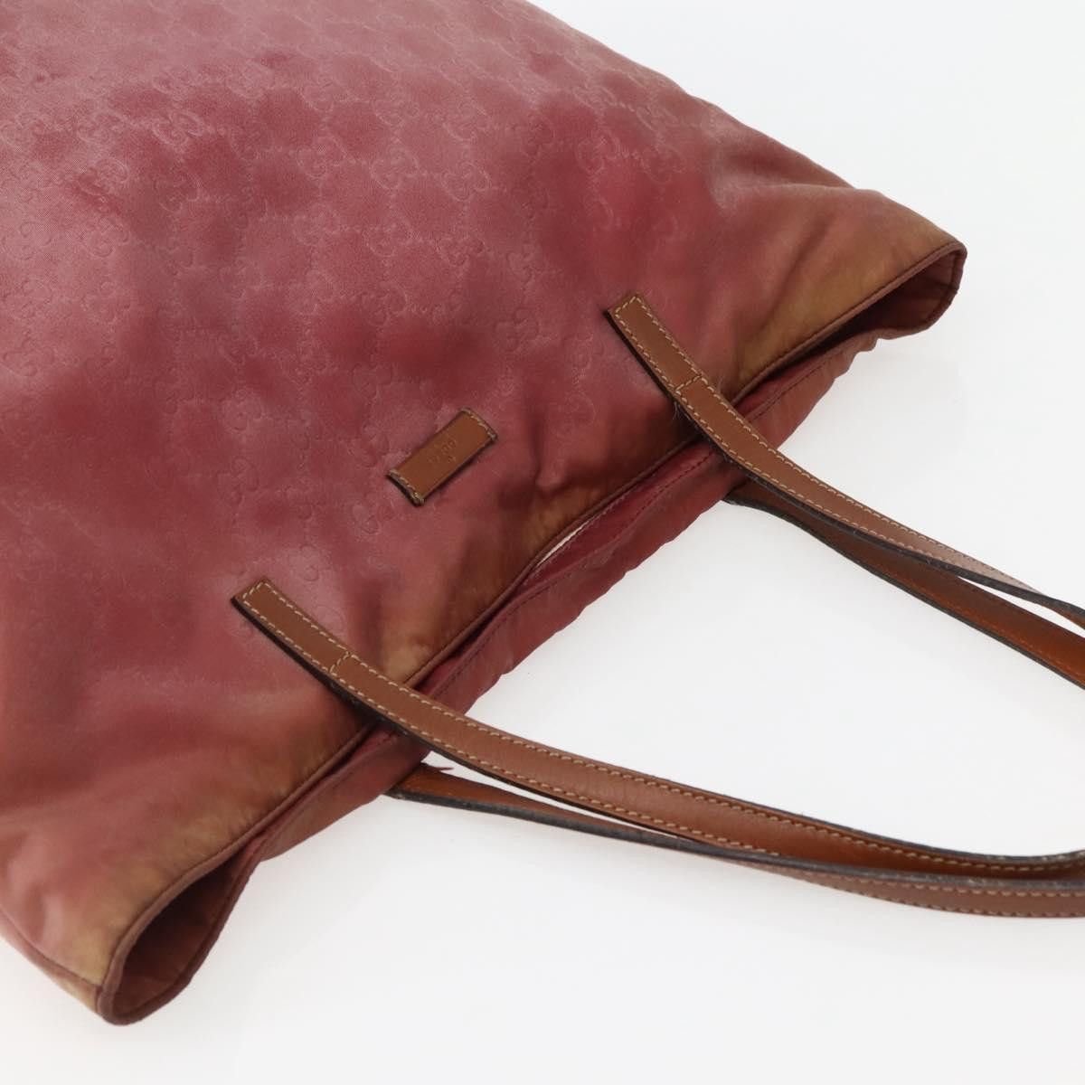 Gucci GUCCI GG Canvas Tote Bag Nylon Pink Gold Size ONE SIZE - 6 Thumbnail