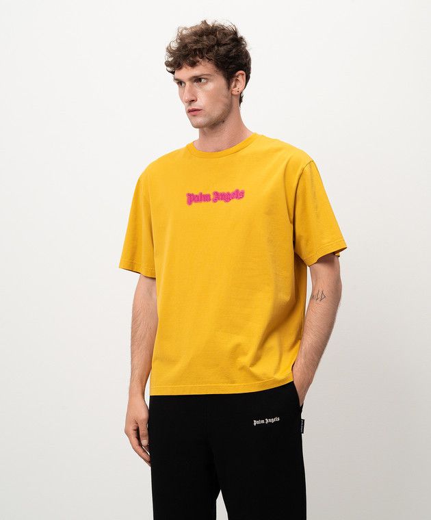 Palm Angels o1s22i1n1224 Ato "Newborn Logo Boxy T-Shirt in Yellow Size US M / EU 48-50 / 2 - 3 Thumbnail