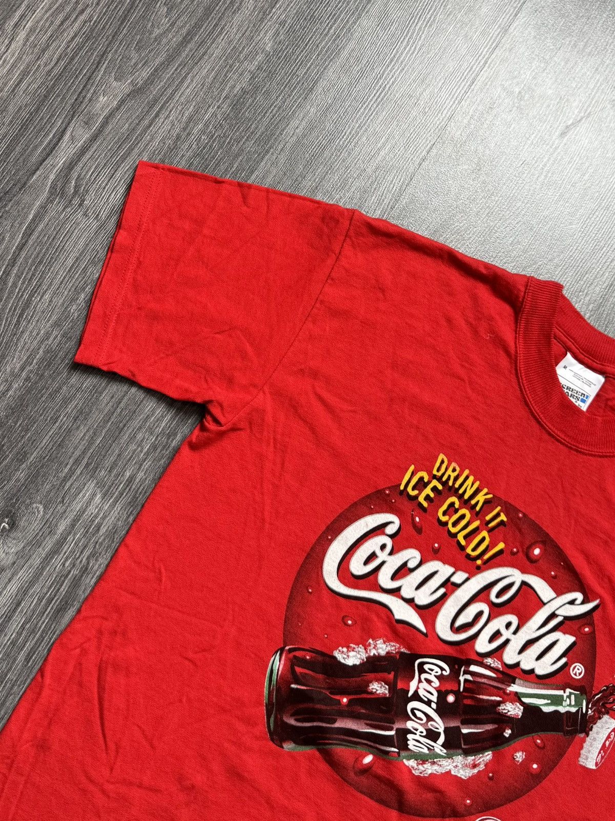 Coca Cola × Vintage 90s Vintage Red Coca Cola T-shirt Size US M / EU 48-50 / 2 - 4 Thumbnail