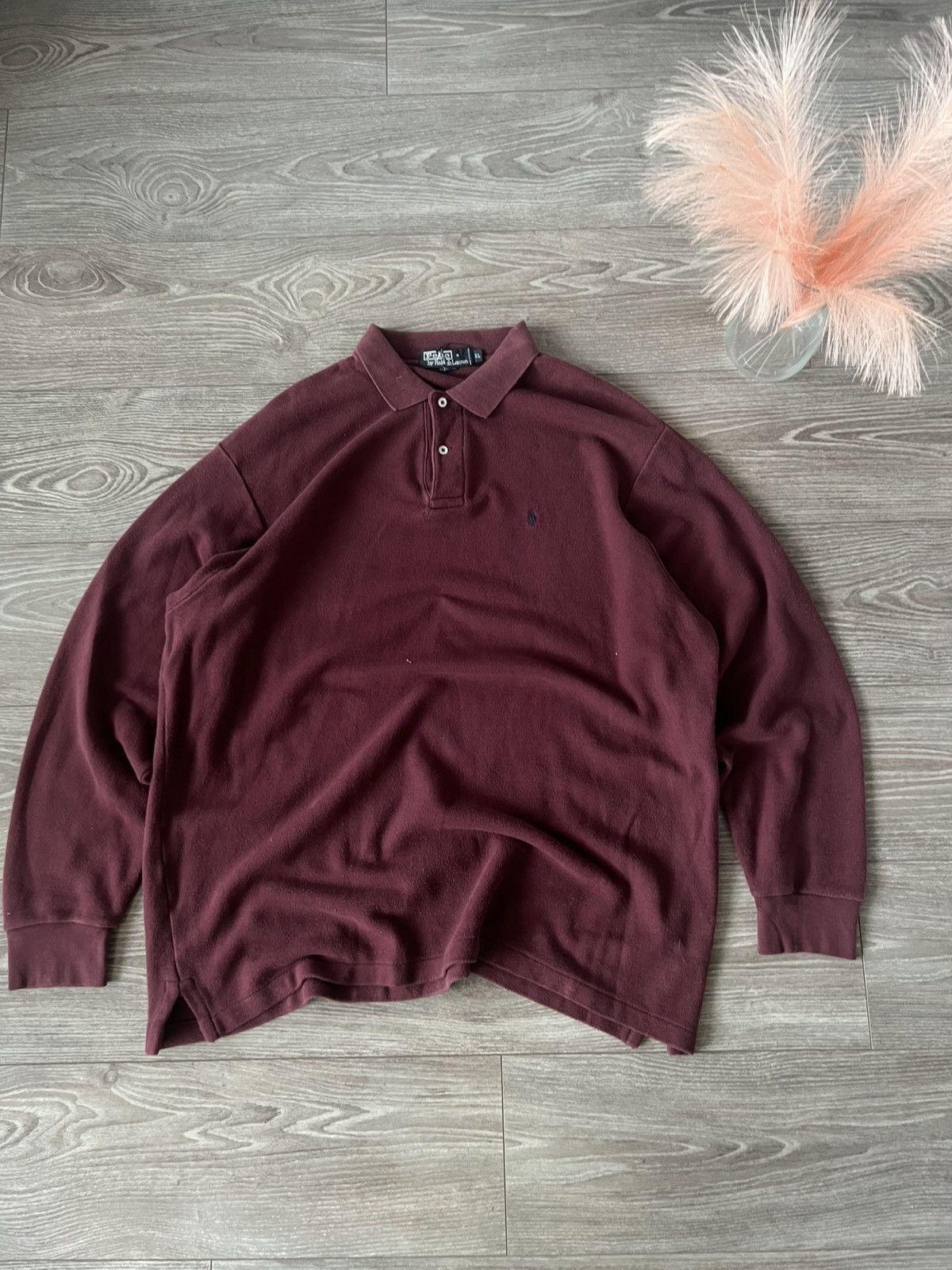 Polo Ralph Lauren × Ralph Lauren × Vintage ‼️Polo Ralph Lauren Vintage Knit Logo Casual LongSleeve Shirt Size US XL / EU 56 / 4 - 3 Thumbnail