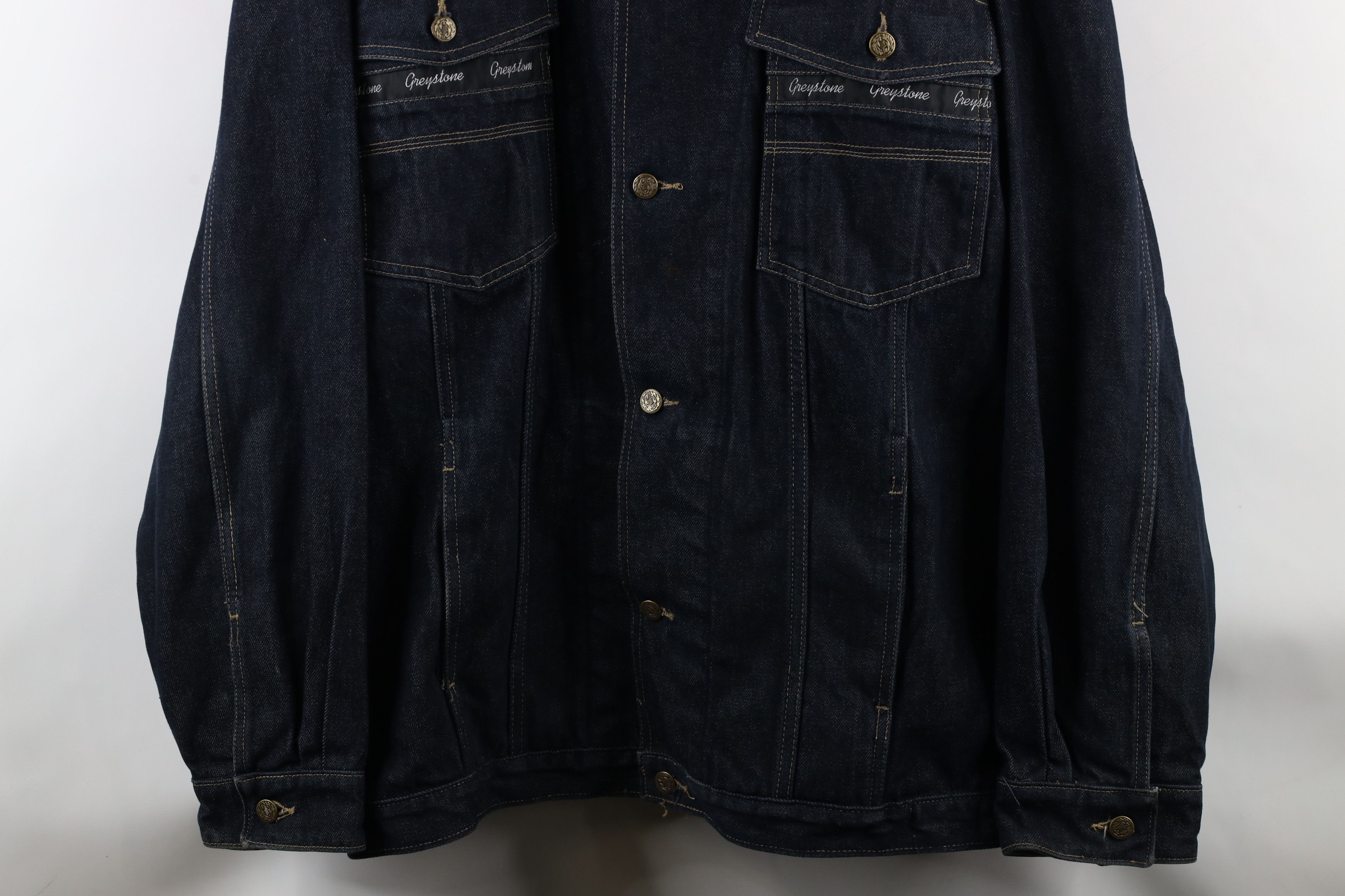 Vintage Vintage 90s Streetwear Hip Hop Denim Jean Trucker Jacket Size US XXL / EU 58 / 5 - 3 Thumbnail