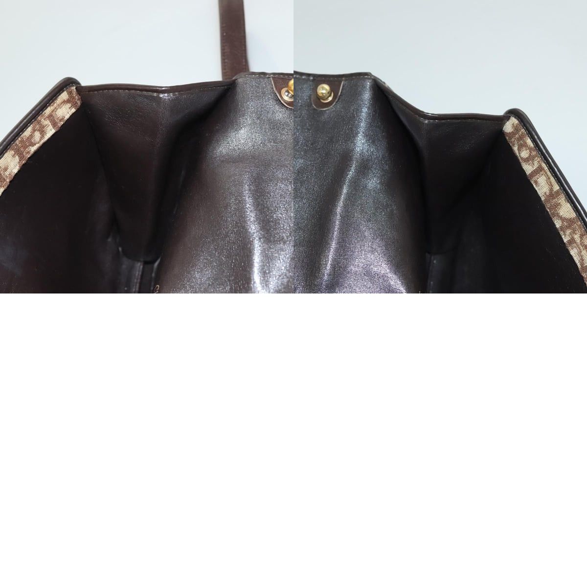 Dior DIOR Trotter Canvas Shoulder Bag Brown Gold Size ONE SIZE - 12 Thumbnail