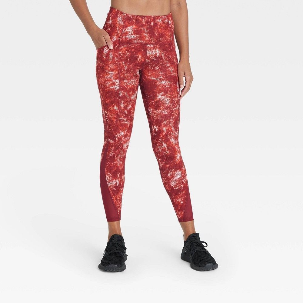 Other All In Motion Red High-Rise XS Womens Leggings With Stash Po Size ONE SIZE - 1 Thumbnail