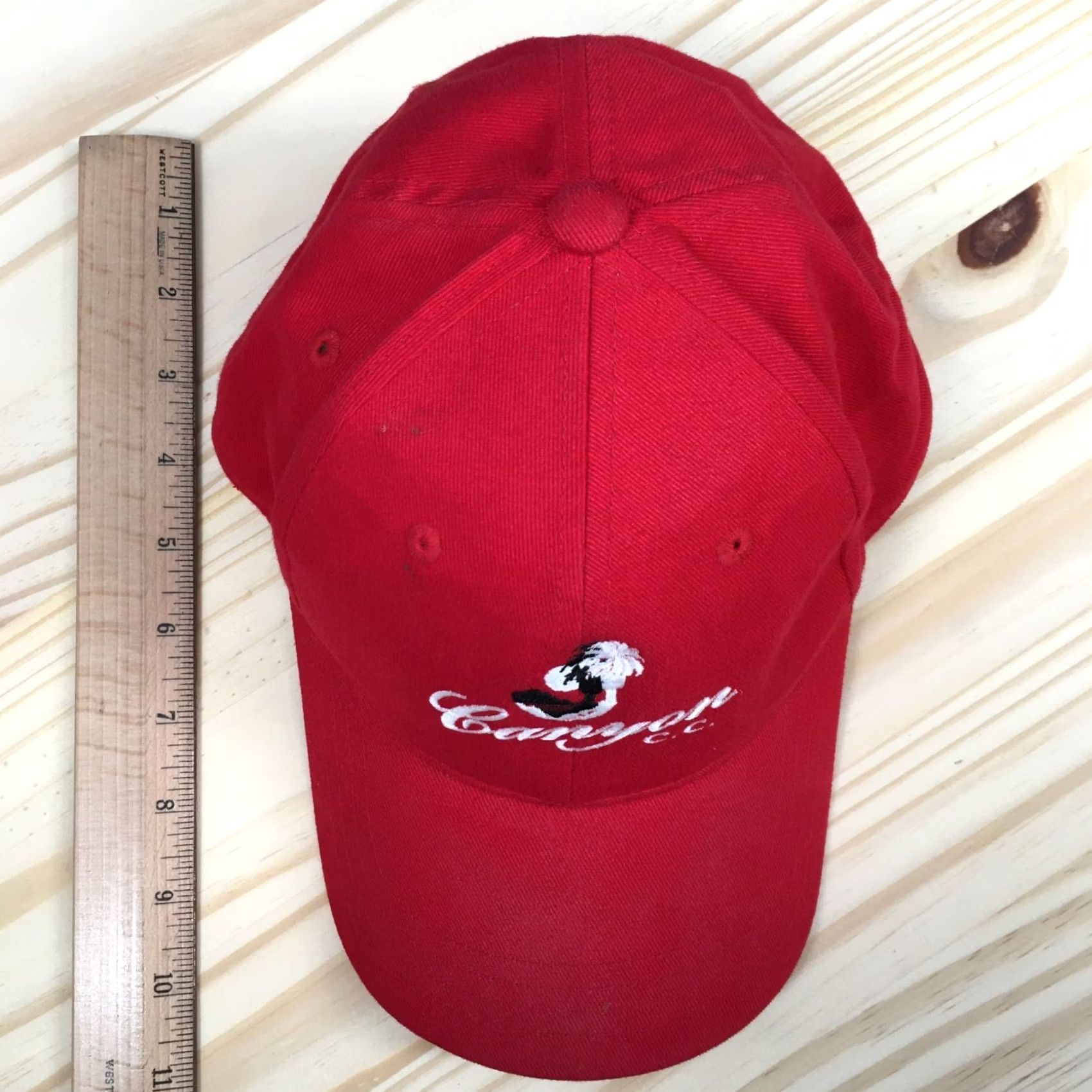 Imperial Imperial Canyon Baseball Cap Hat Cotton Embroidered Logo Red White One Size Mens Cap Size ONE SIZE - 5 Thumbnail
