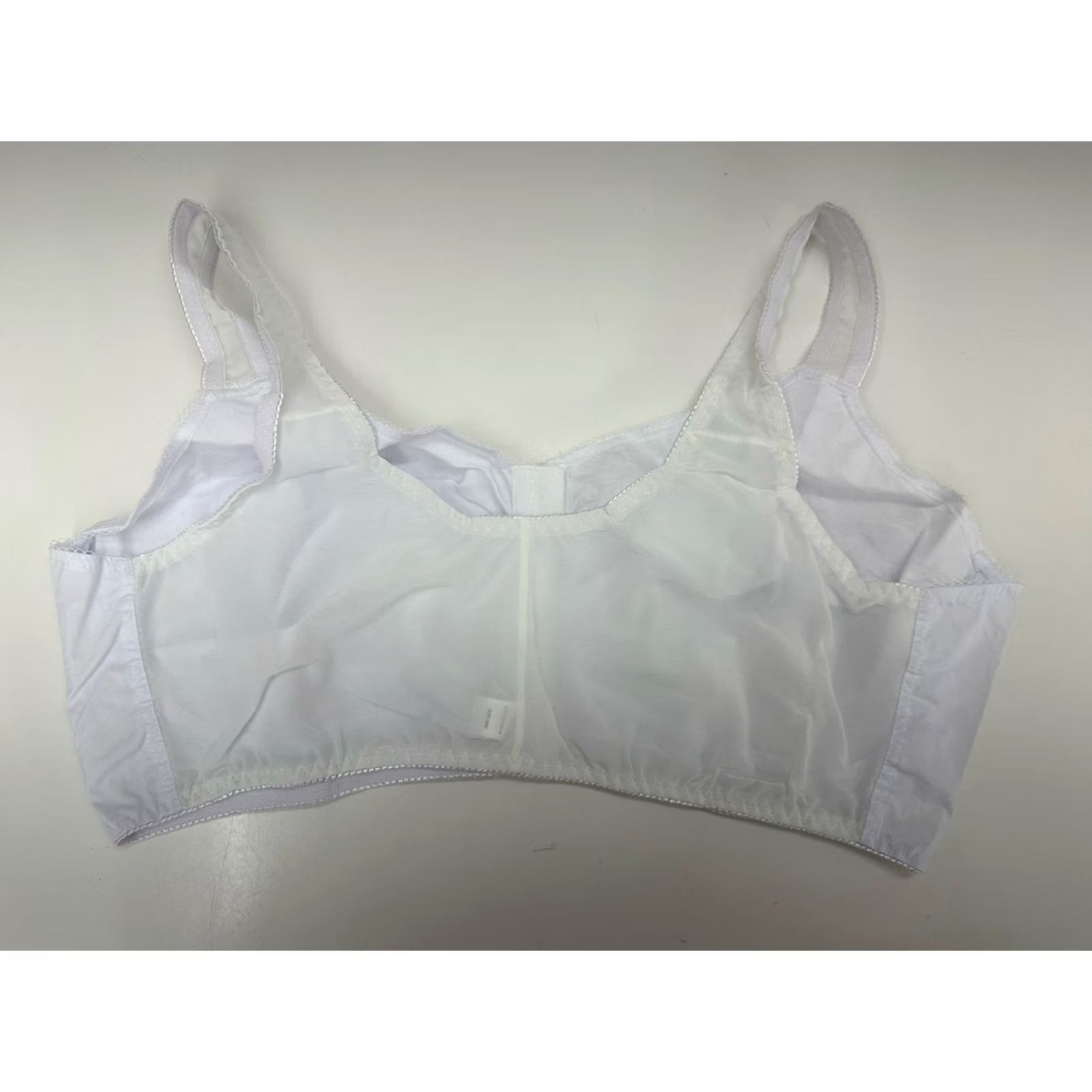 Bones No Bones Bra Womens Bra Size 48D White Front Closure NWTs Black 58776 Adjustable Strap Plus Size Cup D Womens Bra Size ONE SIZE - 6 Thumbnail