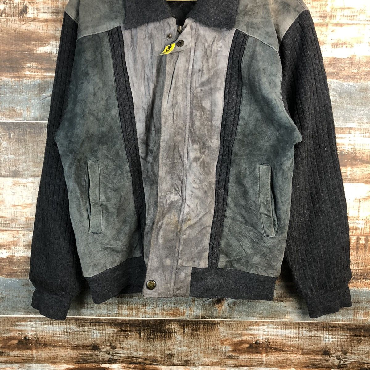 Valentino Valentino Grey vintage Bombers leather Jacket #A2323 Size US M / EU 48-50 / 2 - 3 Thumbnail