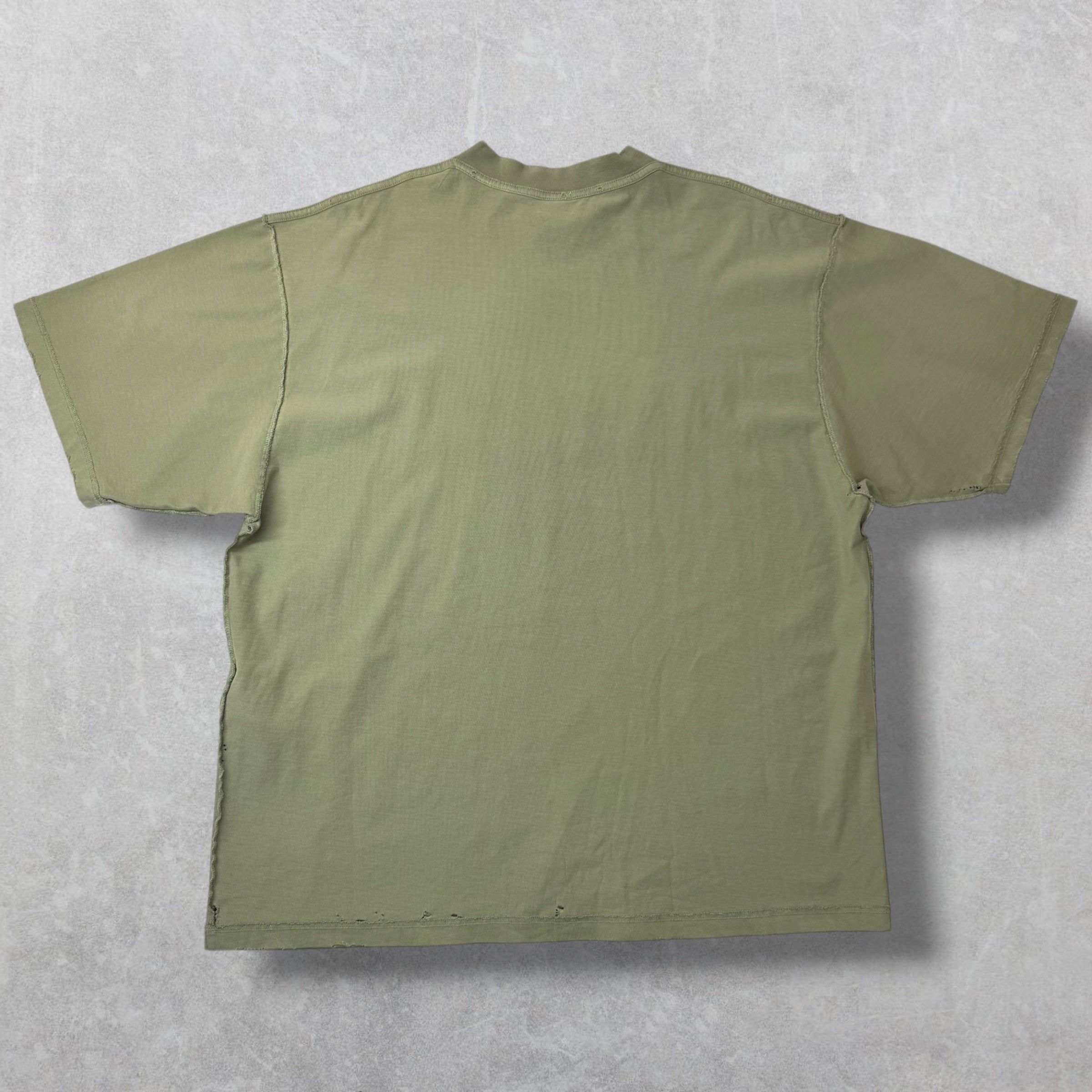 Balenciaga Balenciaga Inside Out Army Green Tee XL Size US XL / EU 56 / 4 - 2 Thumbnail