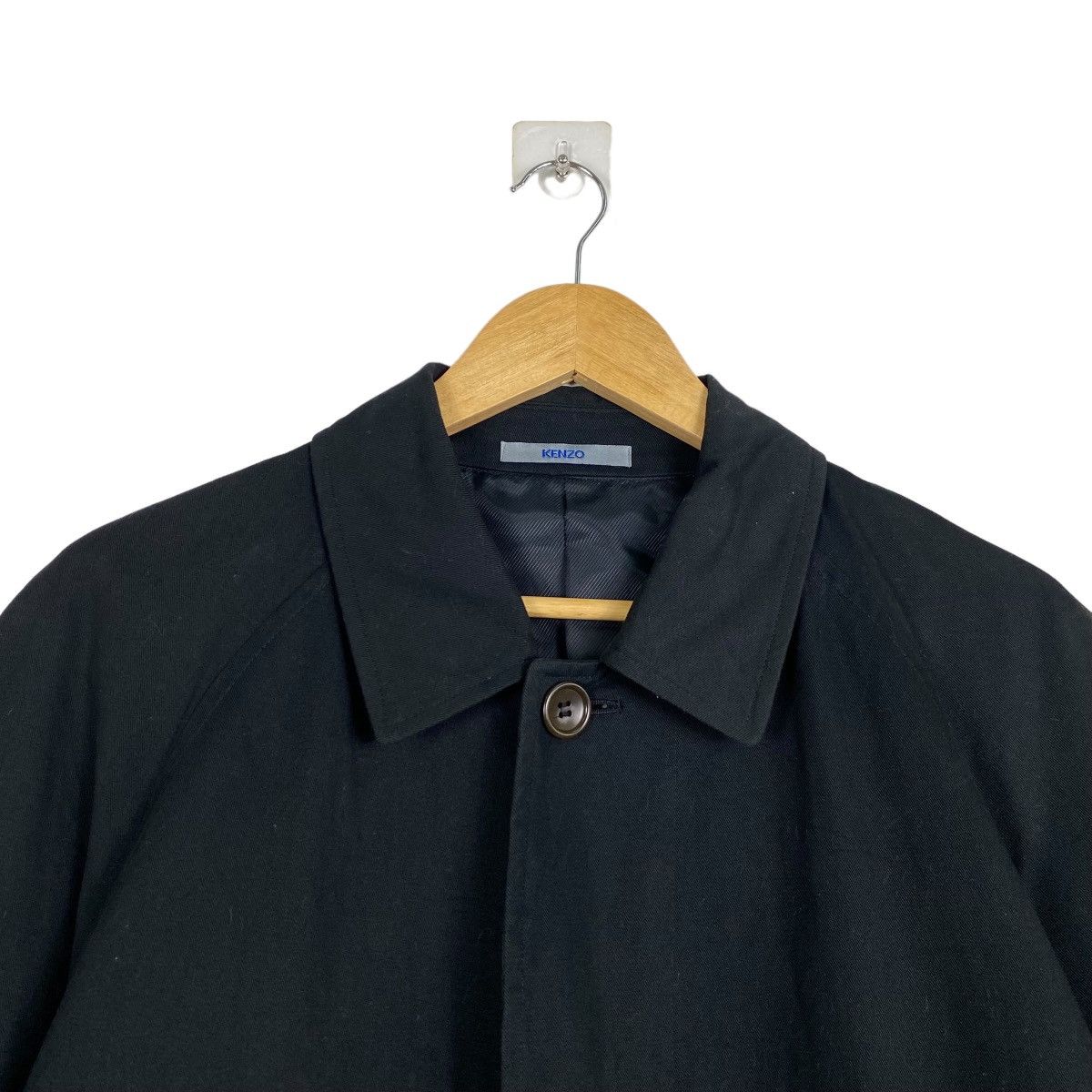 Japanese Brand × Kenzo Kenzo black trenchcoat Size US L / EU 52-54 / 3 - 4 Thumbnail