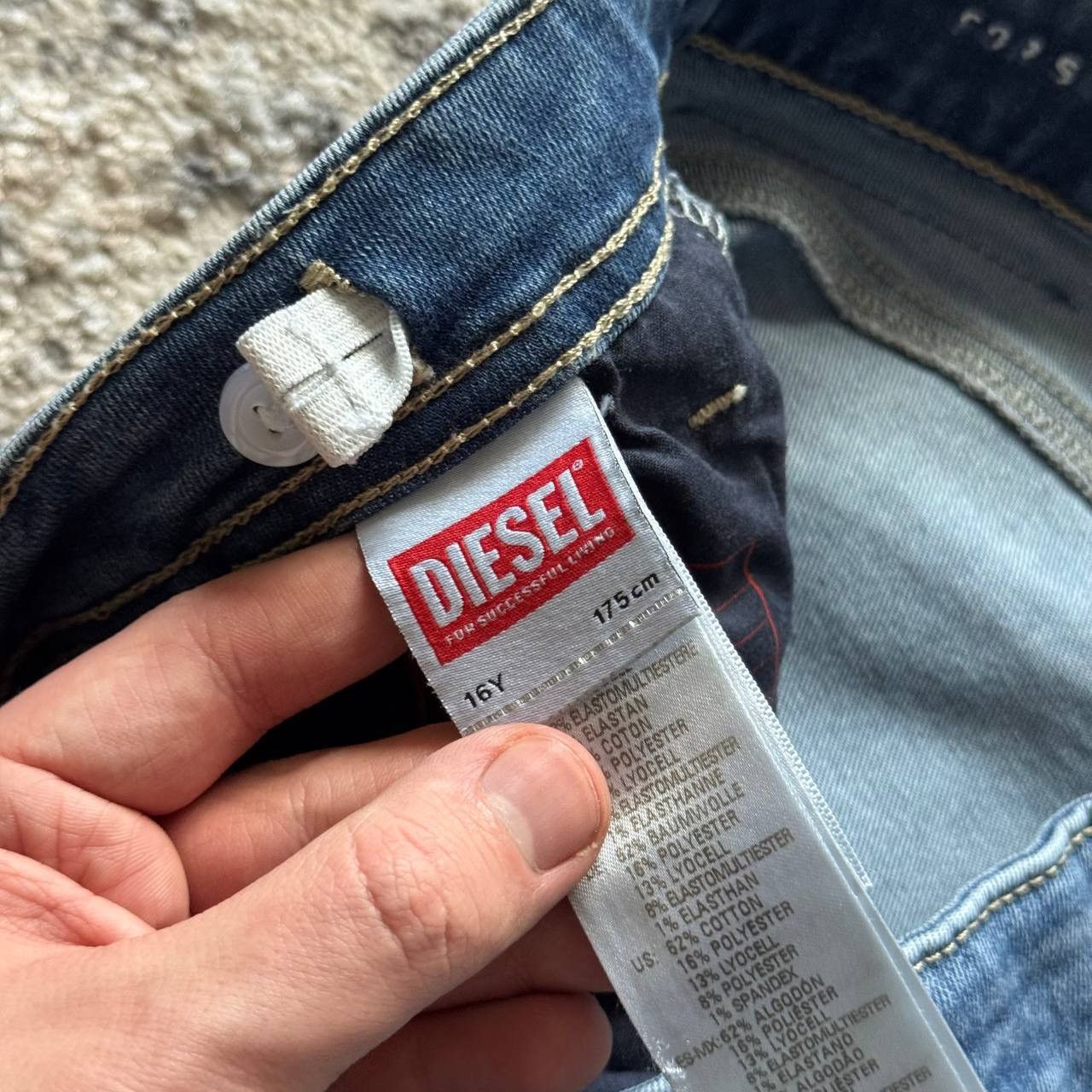 Diesel Vintage Y2K Diesel Wide Bootcut Flared Denim Jeans Size 32" / US 10 / IT 46 - 6 Thumbnail