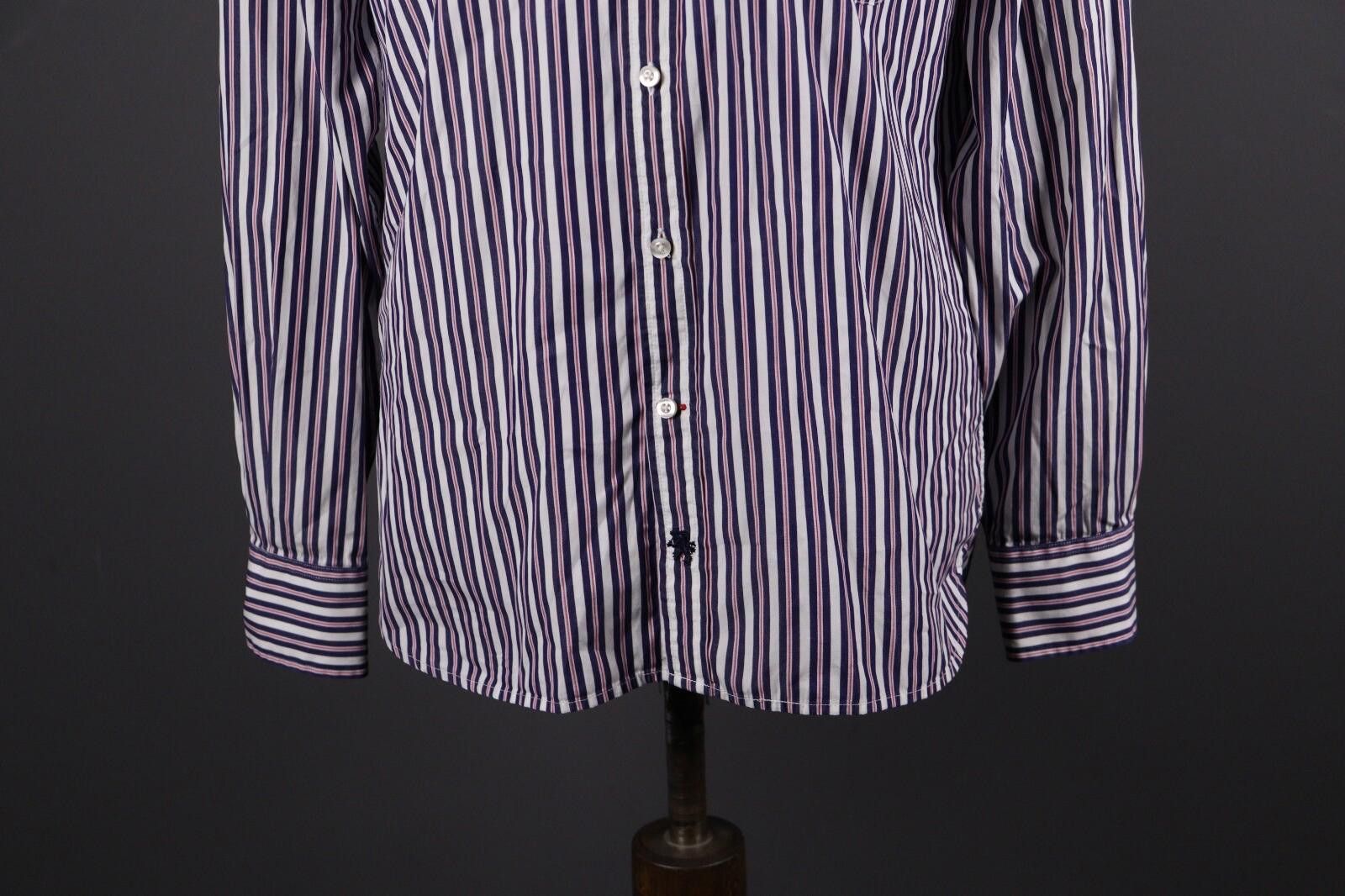 Tommy Hilfiger Tommy Hilfiger 80's Two Ply Multicolor Stripe Shirt L Size US L / EU 52-54 / 3 - 4 Thumbnail