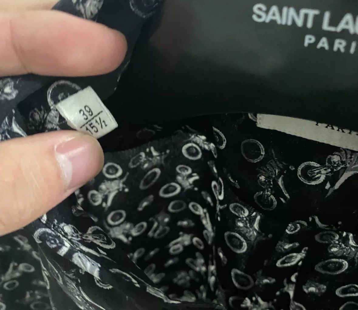 Saint Laurent Paris × Yves Saint Laurent Saint Laurent slp18FW motorcycle shirt2412-Nextarrow Size US S / EU 44-46 / 1 - 4 Thumbnail