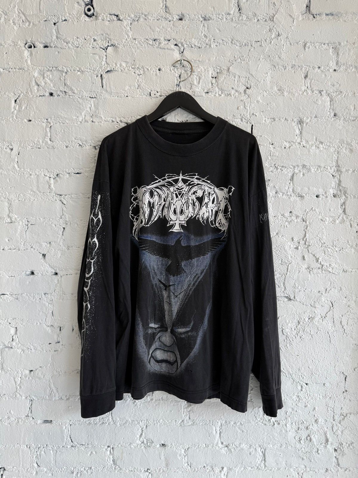 Vintage 1990s IMMORTAL ‘NEBULAR RAVENS WINTER’ L/S TEE Size US XL / EU 56 / 4 - 1 Thumbnail