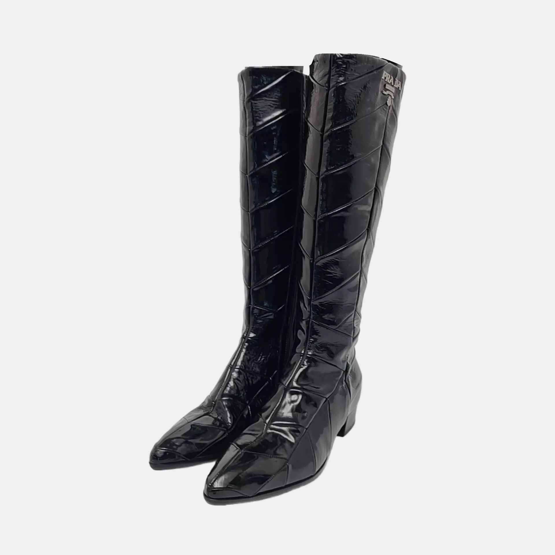 Prada Prada authentic leather boots 36 Size US 5.5 / IT 35.5 - 1 Thumbnail