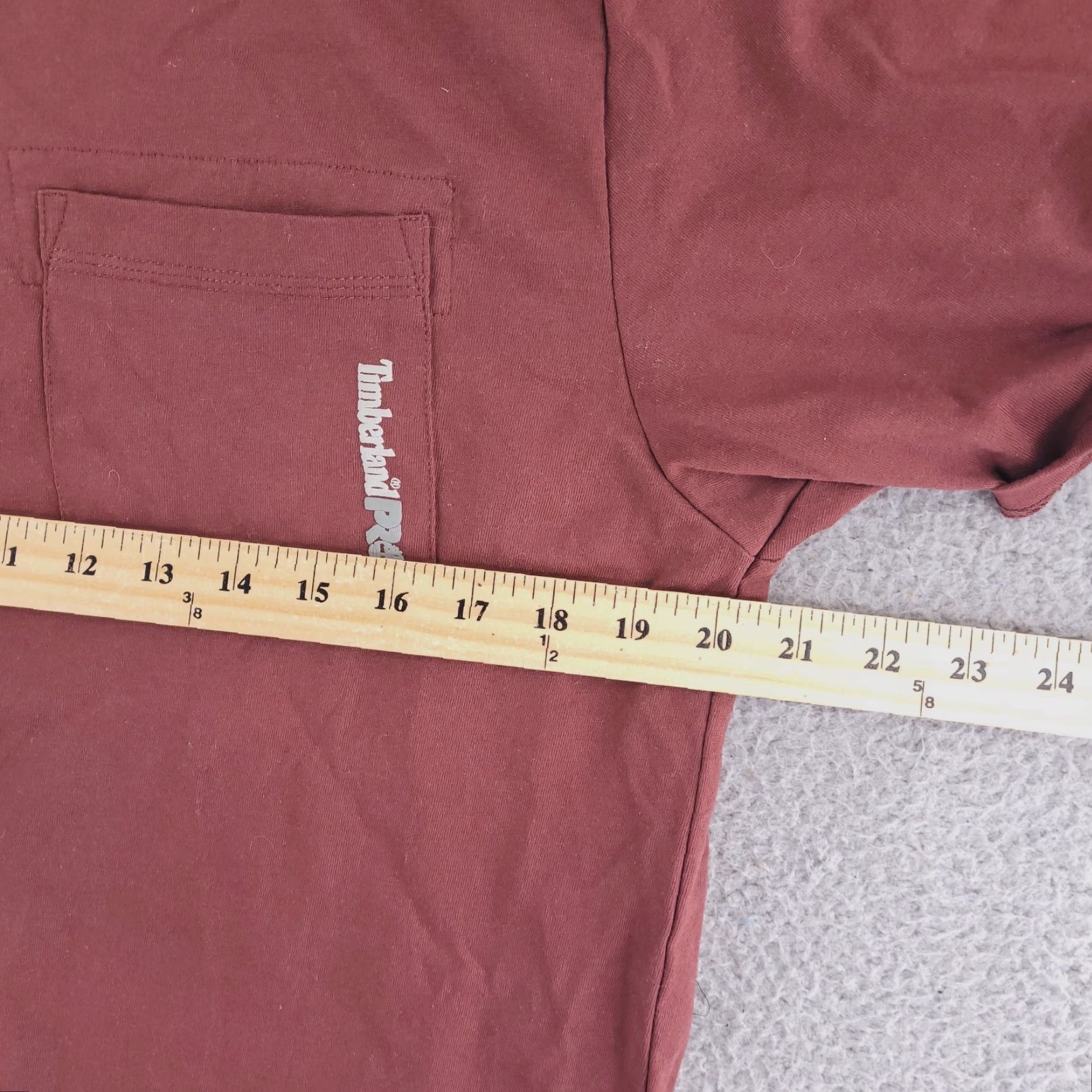 Timberland Timberland Shirt Mens Medium Brick Red Pro Short Sleeve Crewneck Pocket Tee Size US M / EU 48-50 / 2 - 5 Thumbnail