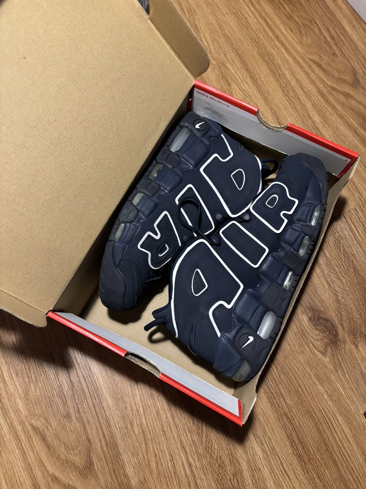 Nike Nike More Air Uptempo - obsidian Size US 9 / EU 42 - 1 Thumbnail