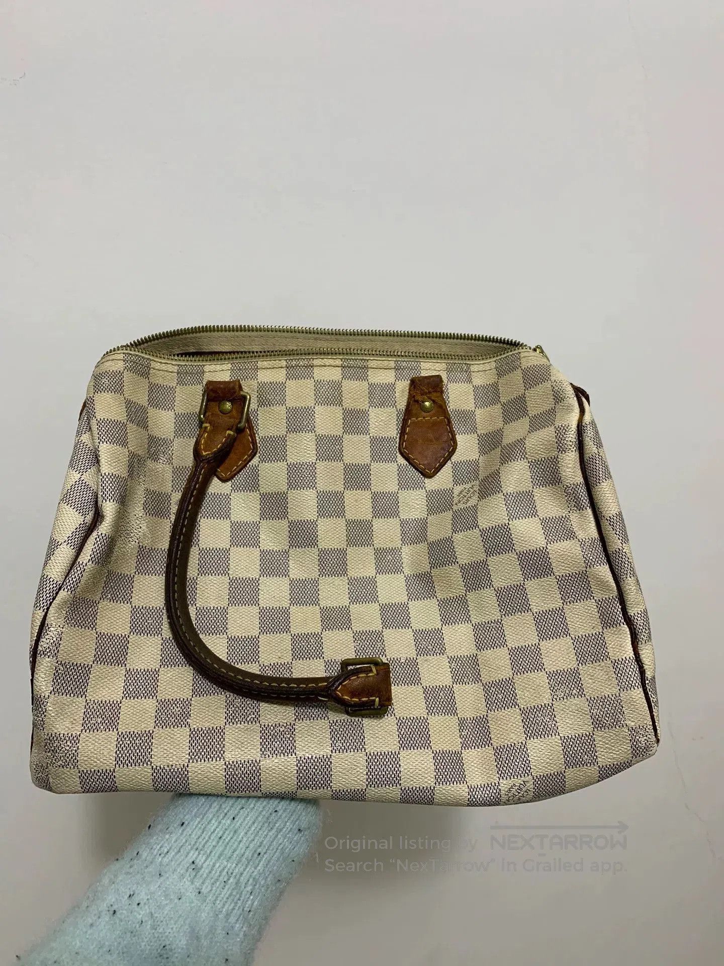 Louis Vuitton Louis Vuitton White Damier Speedy 30 Handbag. Size ONE SIZE - 3 Thumbnail