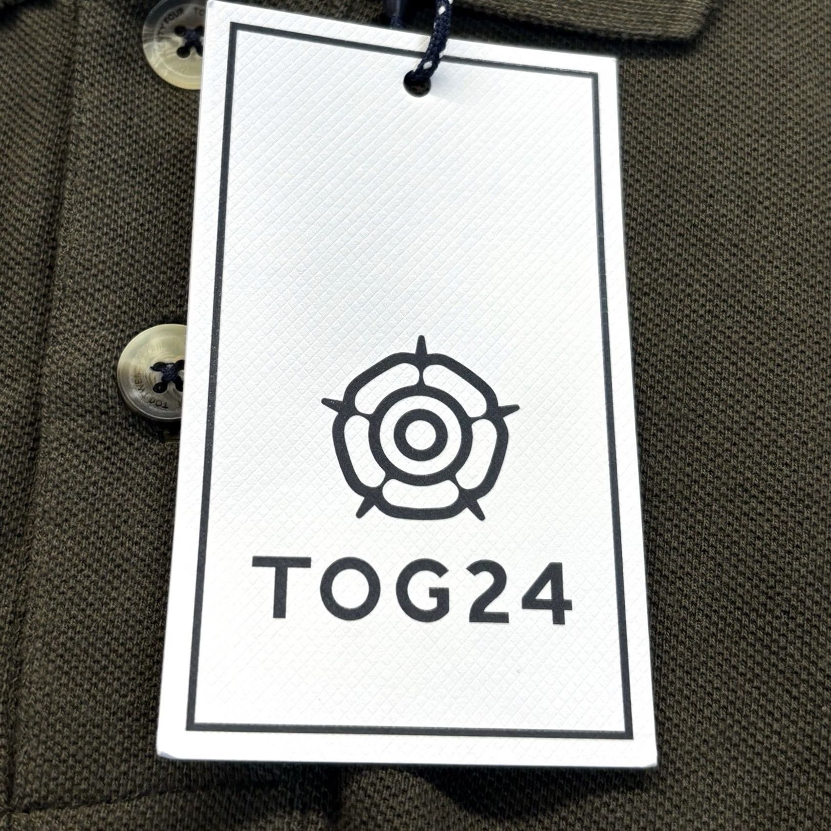 Vintage VINTAGE Tog 24 Percy Polo Shirt Mens Large Khaki BNWT Defects Size US L / EU 52-54 / 3 - 4 Thumbnail