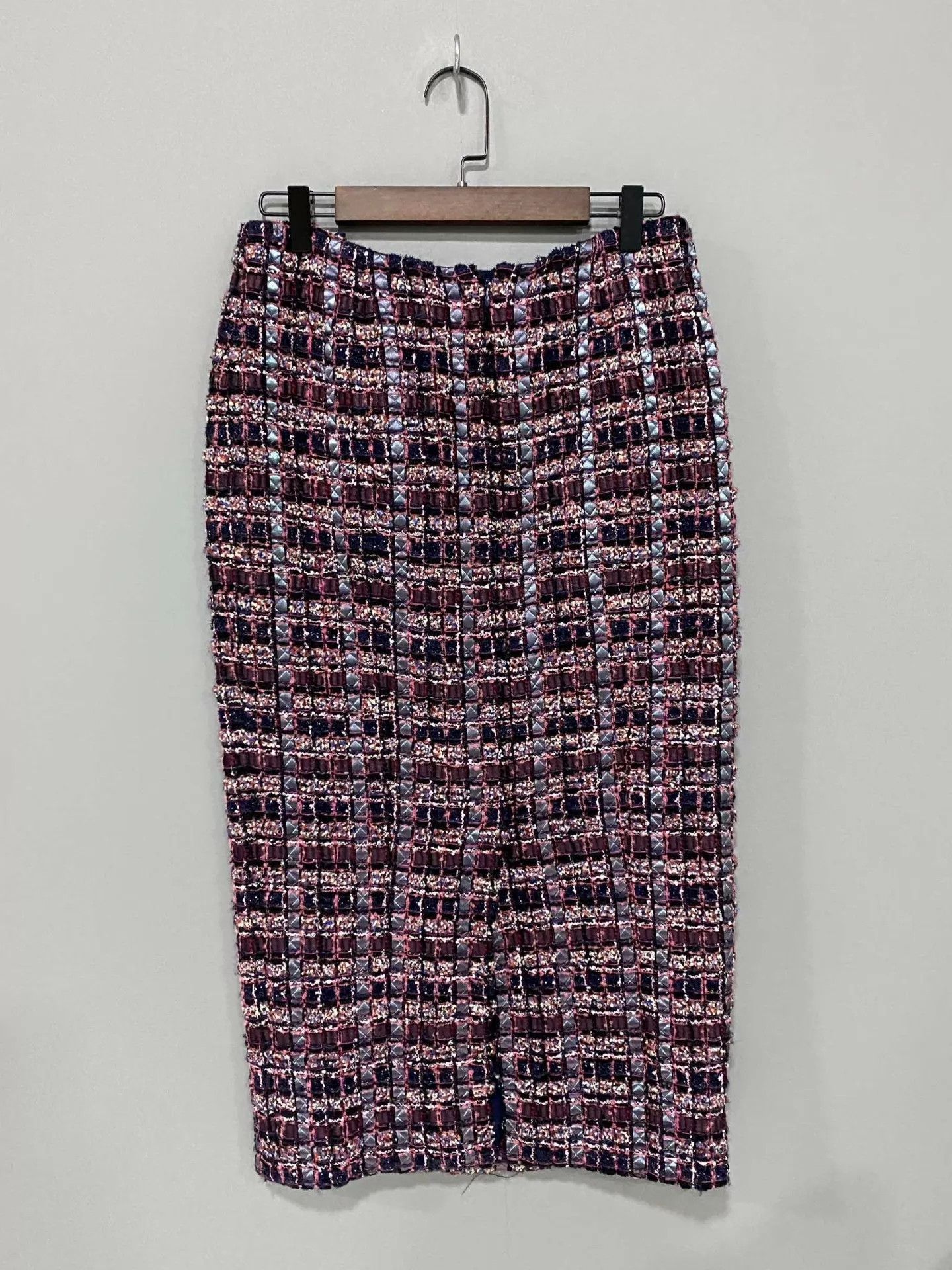 Chanel Chanel Runway Striped Woven Skirt 38 Size 27" / US 4 / IT 40 - 1 Thumbnail