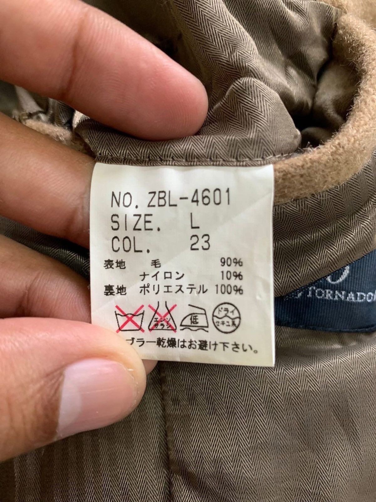 Tornado Mart Y2K ZERO BY TORNADO MART DOUBLE BREASTED WOOL JACKET Size US L / EU 52-54 / 3 - 6 Thumbnail